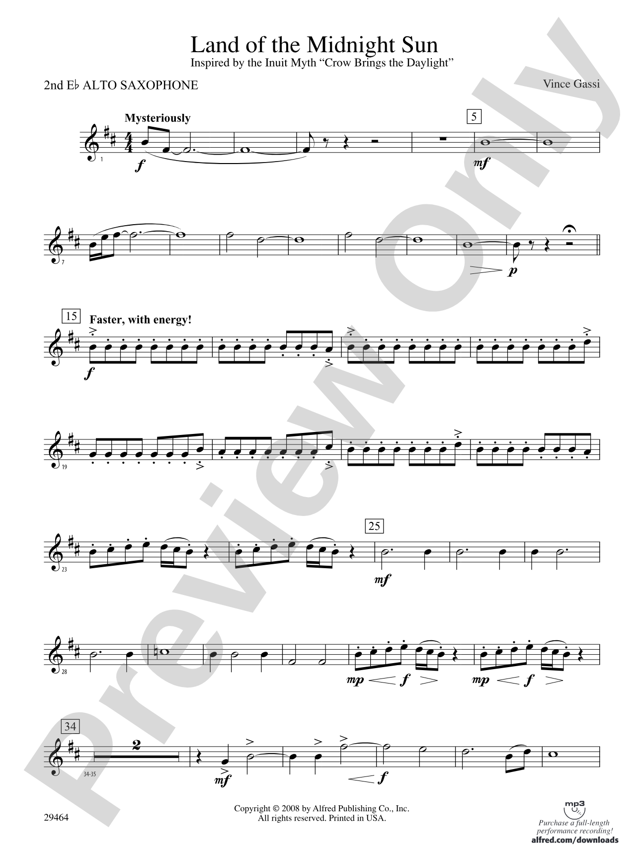 Land of the Midnight Sun: 2nd E-flat Alto Saxophone