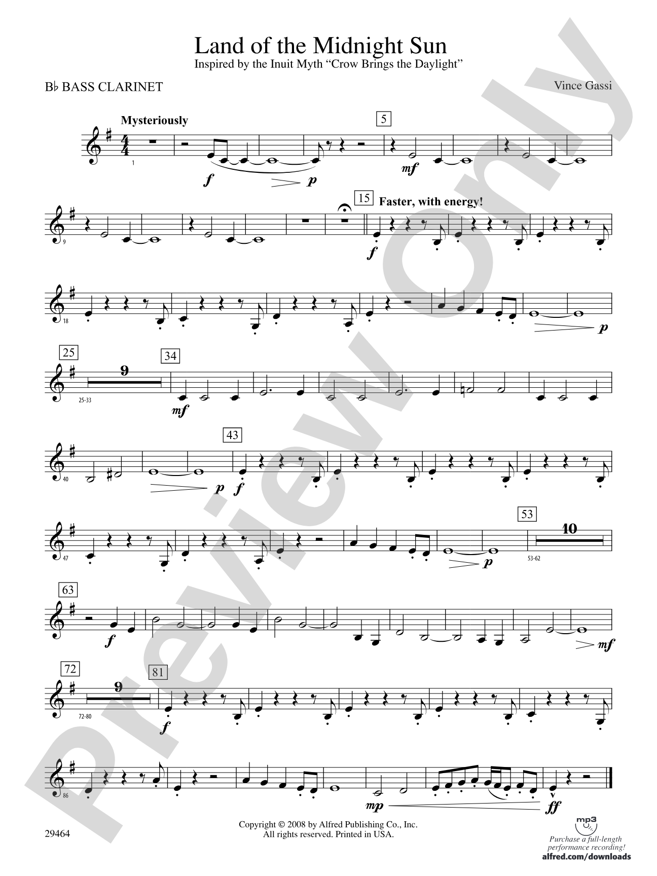 Land of the Midnight Sun: B-flat Bass Clarinet