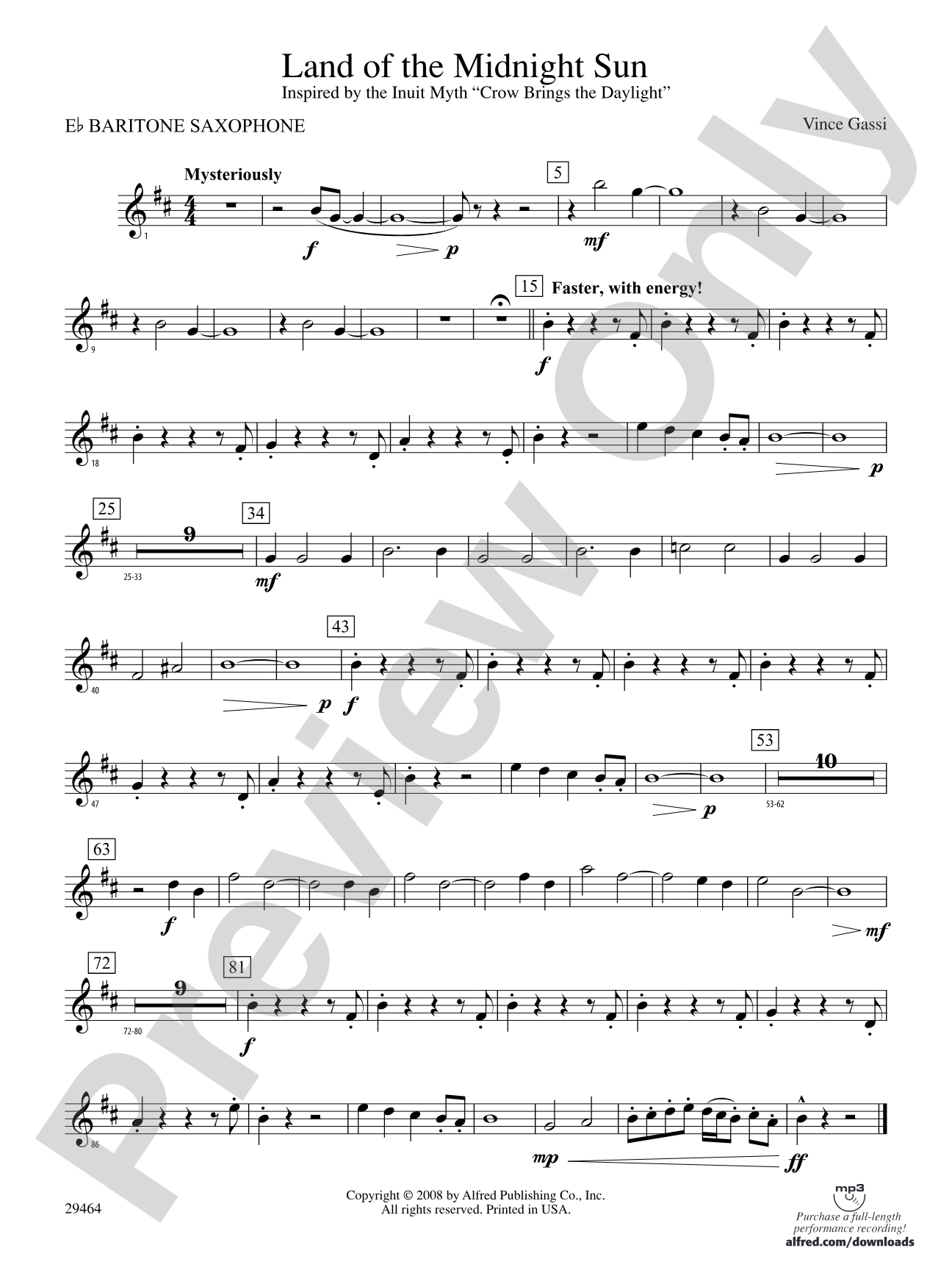Land of the Midnight Sun: E-flat Baritone Saxophone