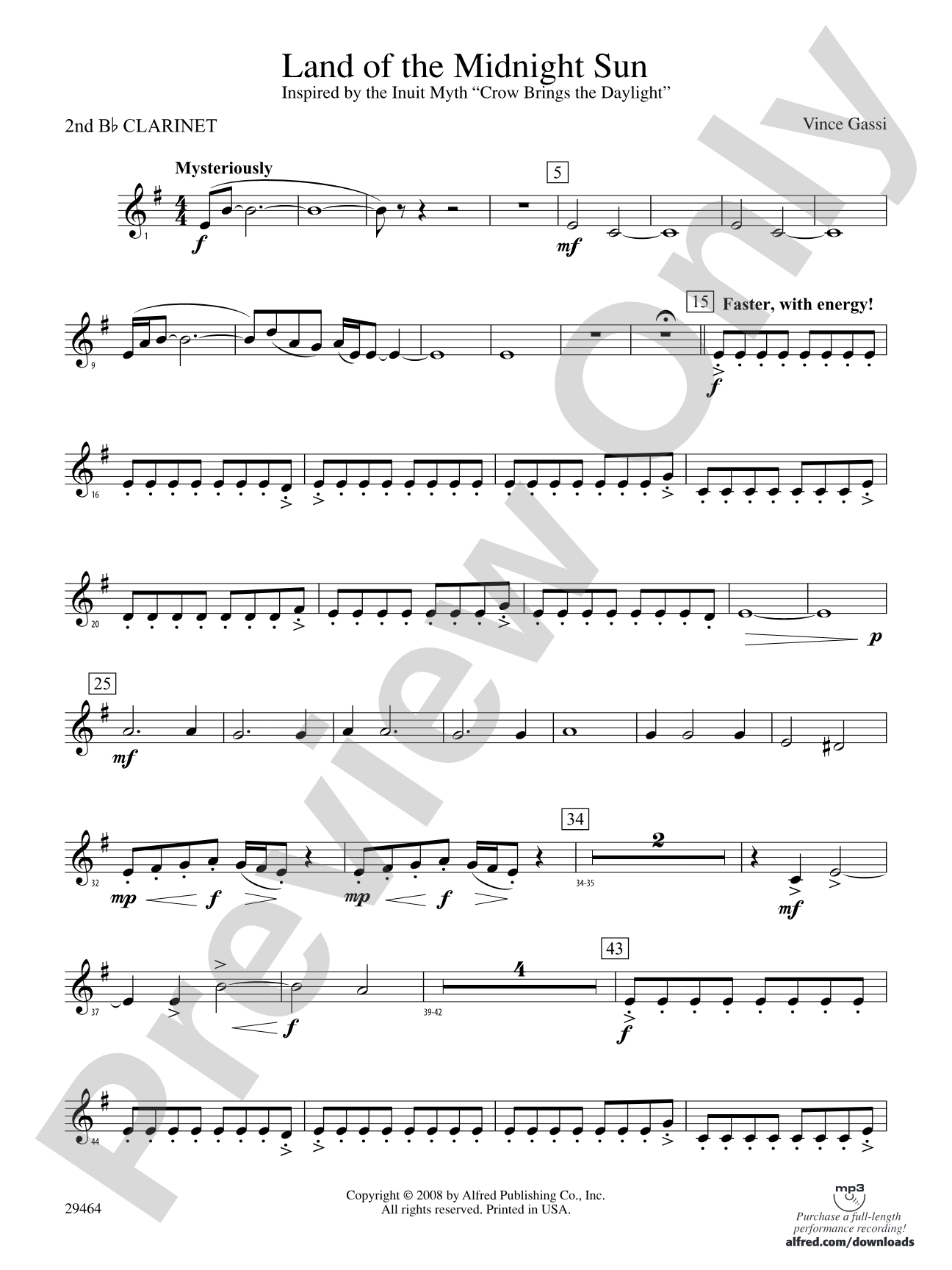 Land of the Midnight Sun: 2nd B-flat Clarinet