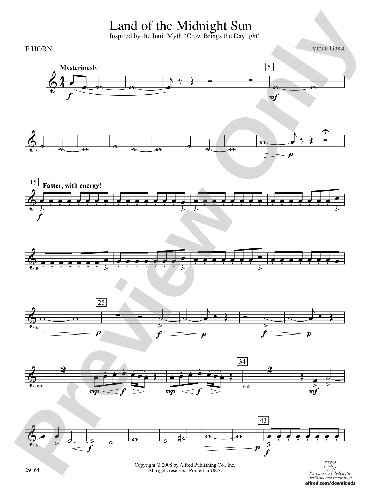 Land of the Midnight Sun: 1st F Horn