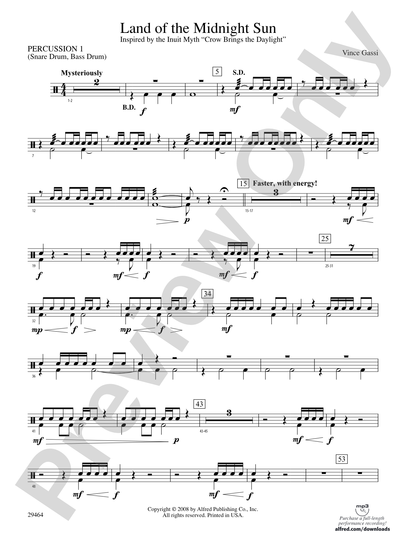 Land of the Midnight Sun: 1st Percussion