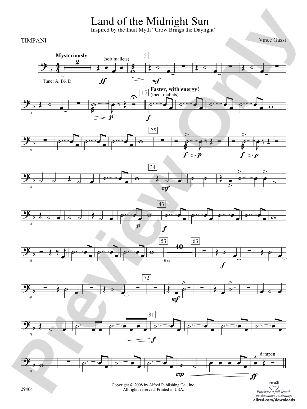 Land of the Midnight Sun: Timpani