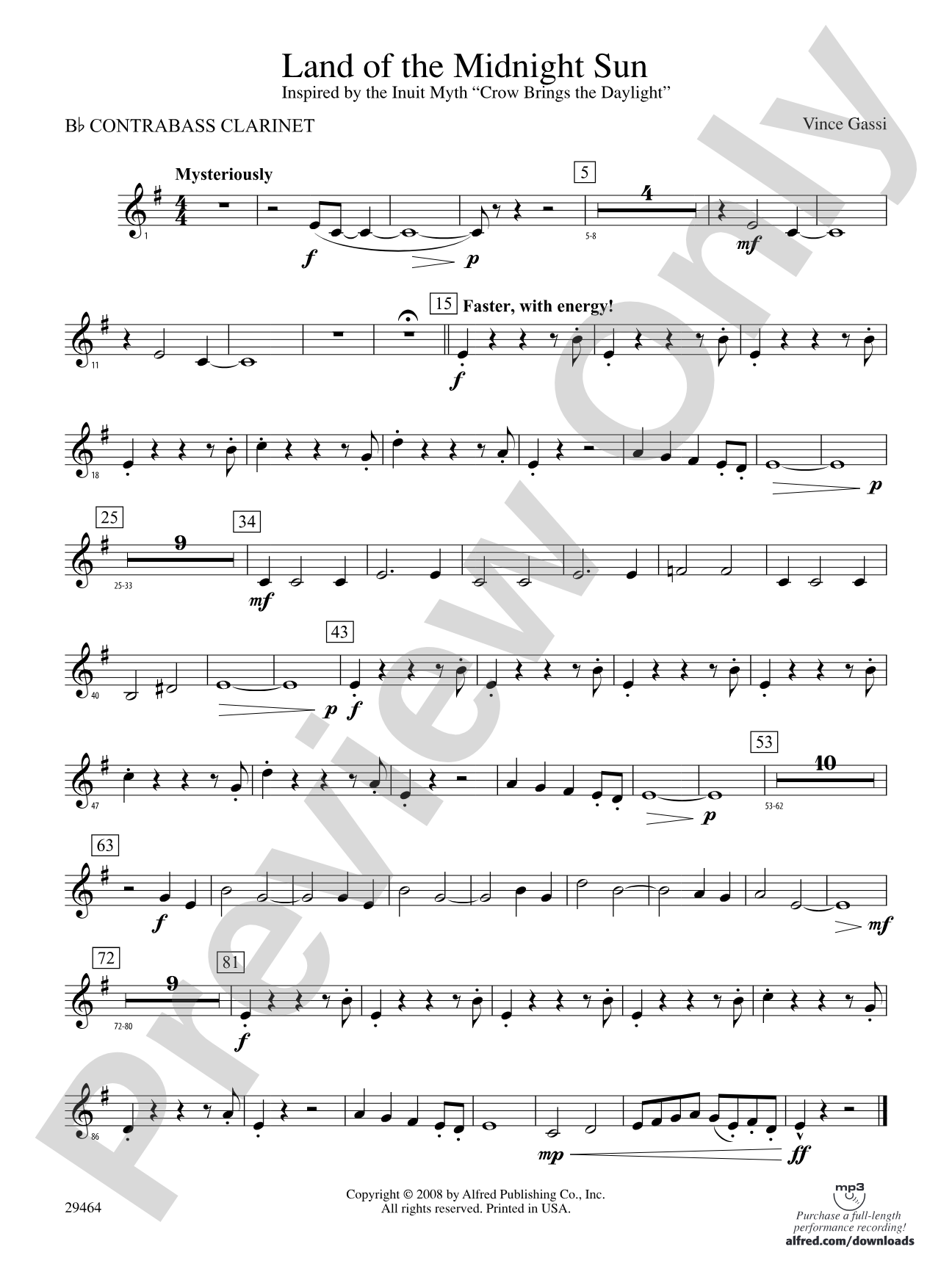 Land of the Midnight Sun: (wp) B-flat Contrabass Clarinet