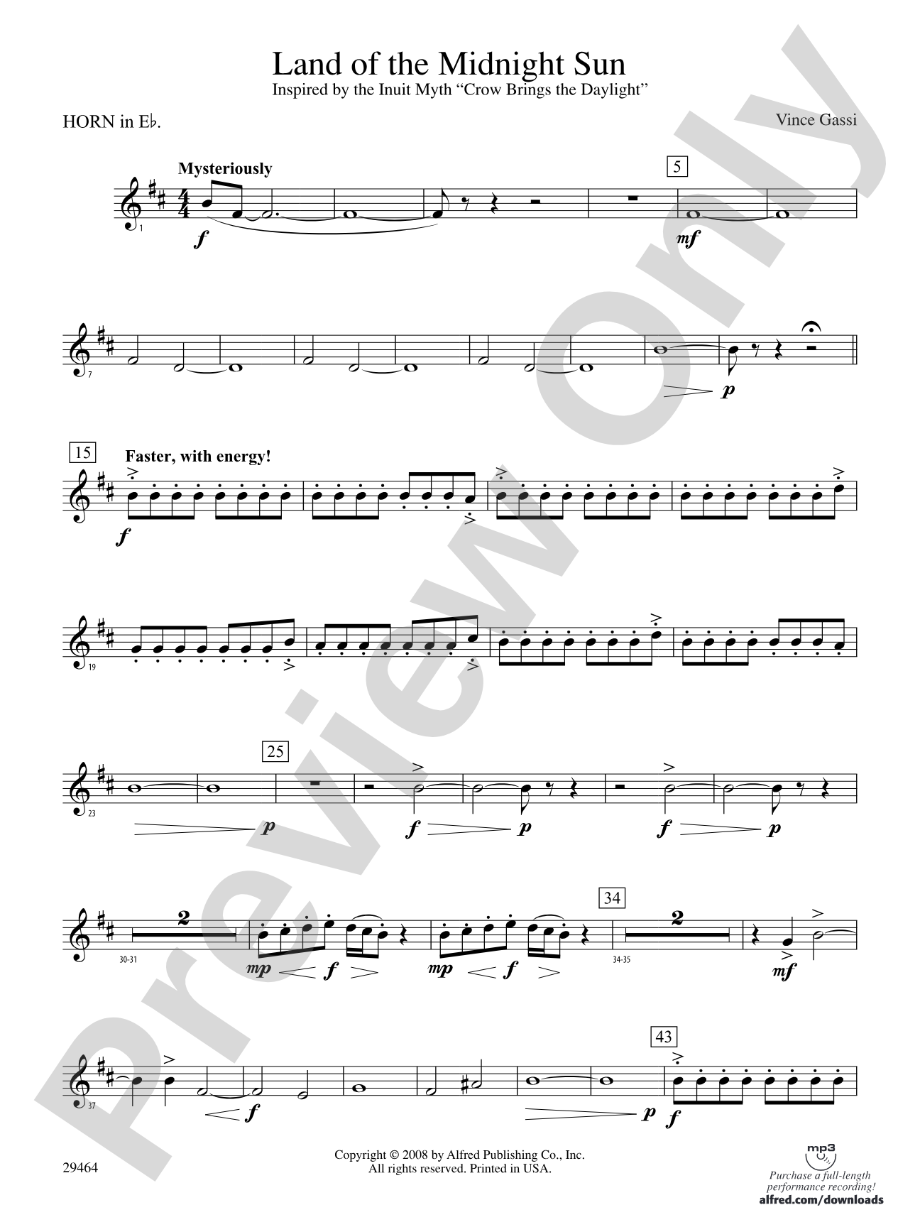 Land of the Midnight Sun: (wp) 1st Horn in E-flat