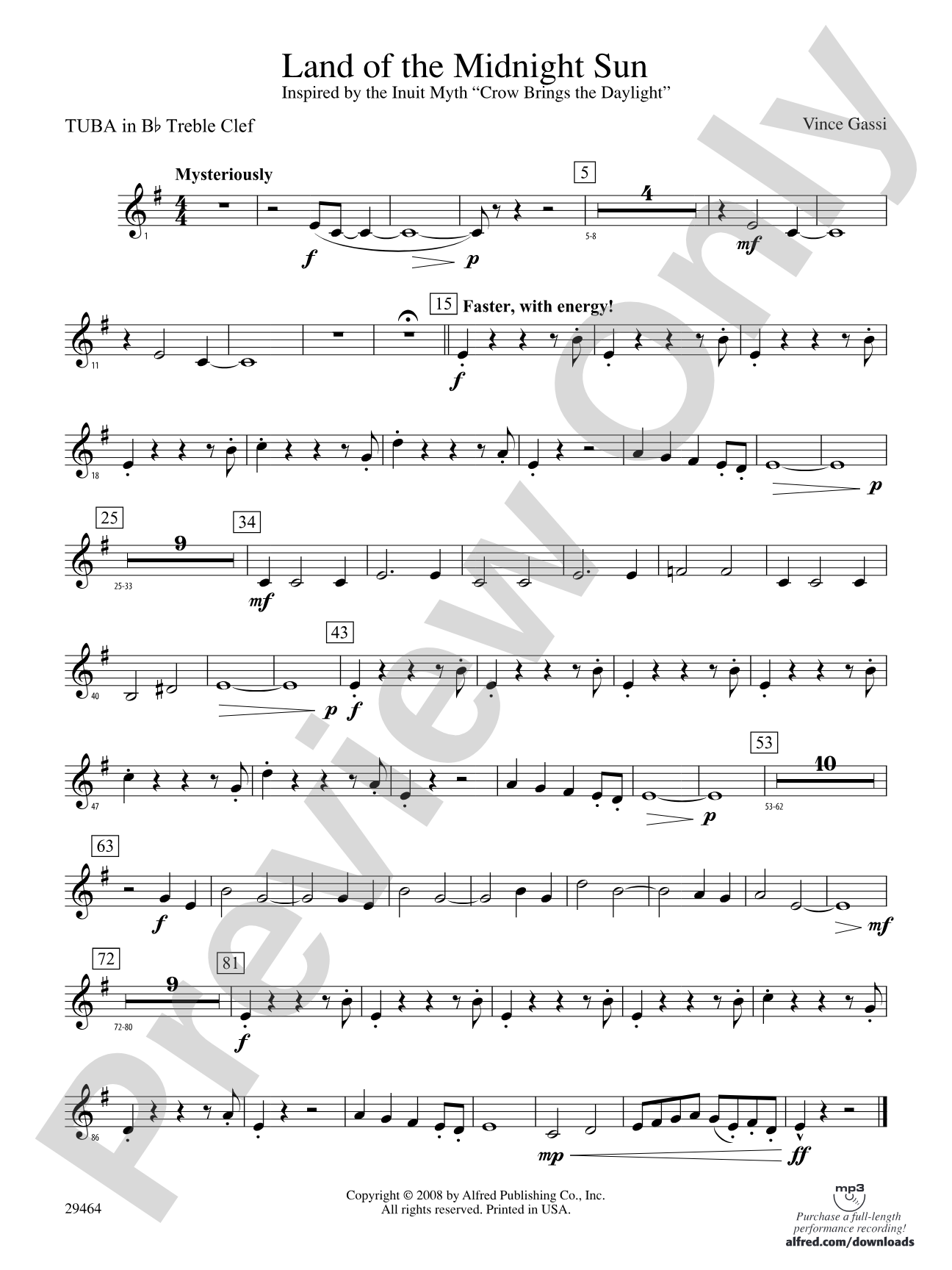 Land of the Midnight Sun: (wp) B-flat Tuba T.C.