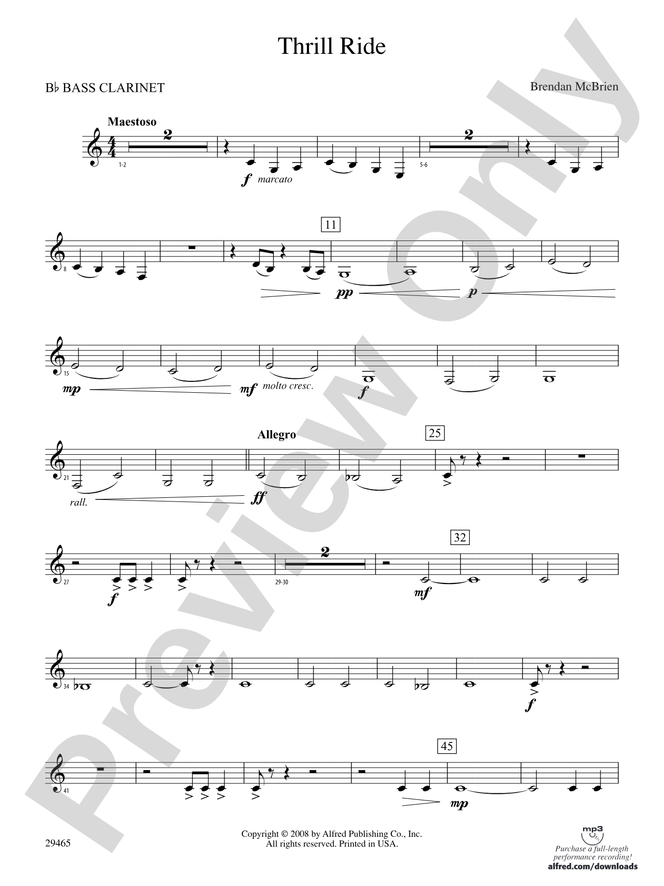 Thrill Ride: B-flat Bass Clarinet