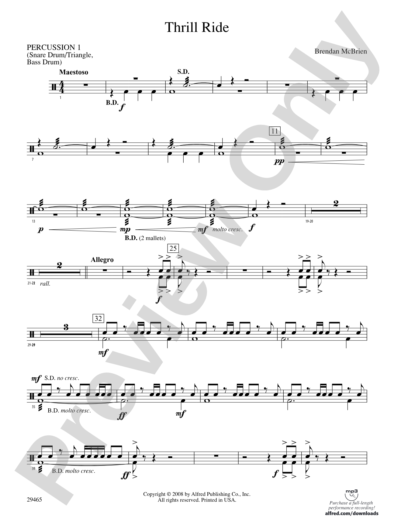 Thrill Ride: 1st Percussion