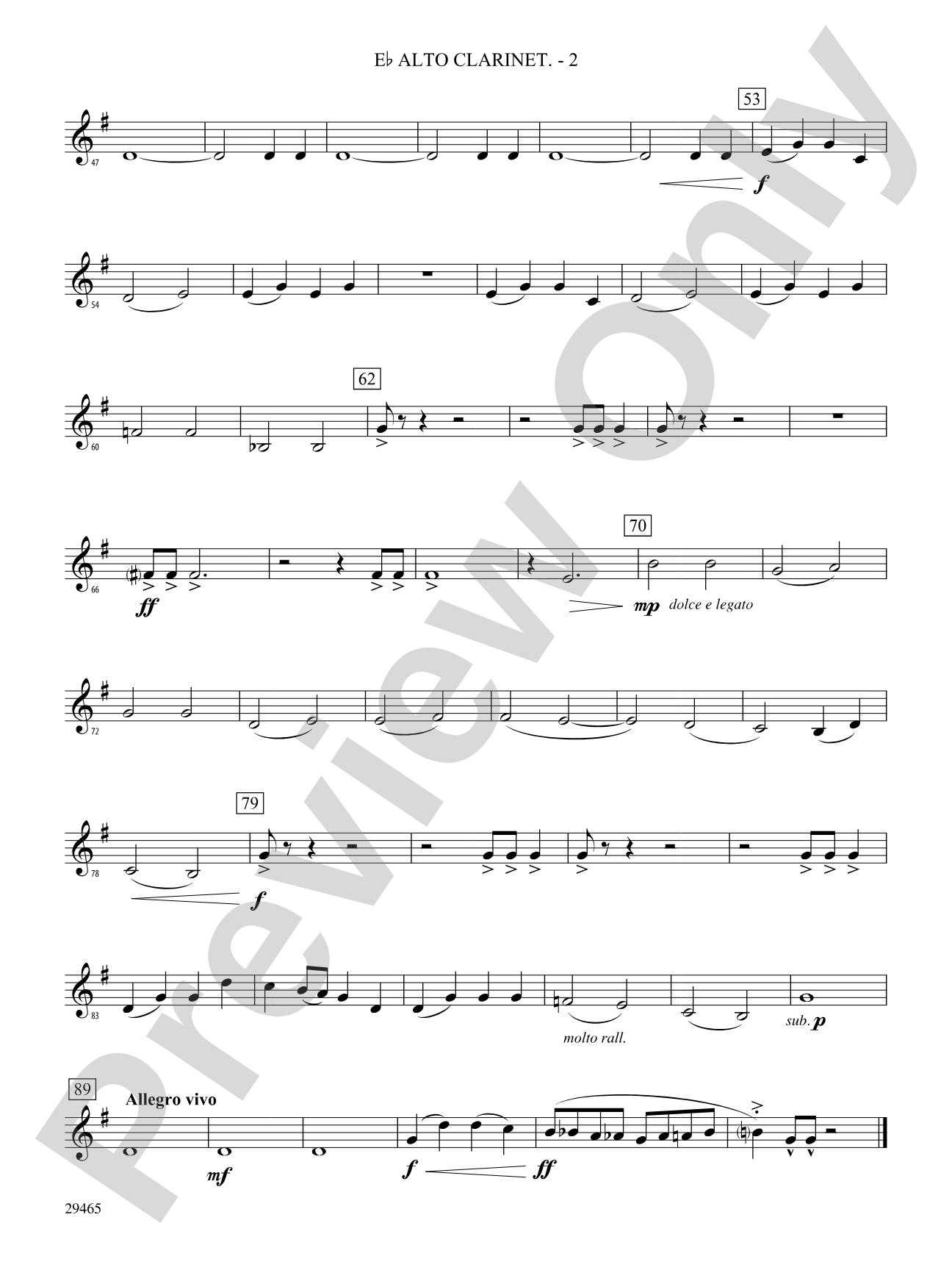 Thrill Ride: (wp) E-flat Alto Clarinet