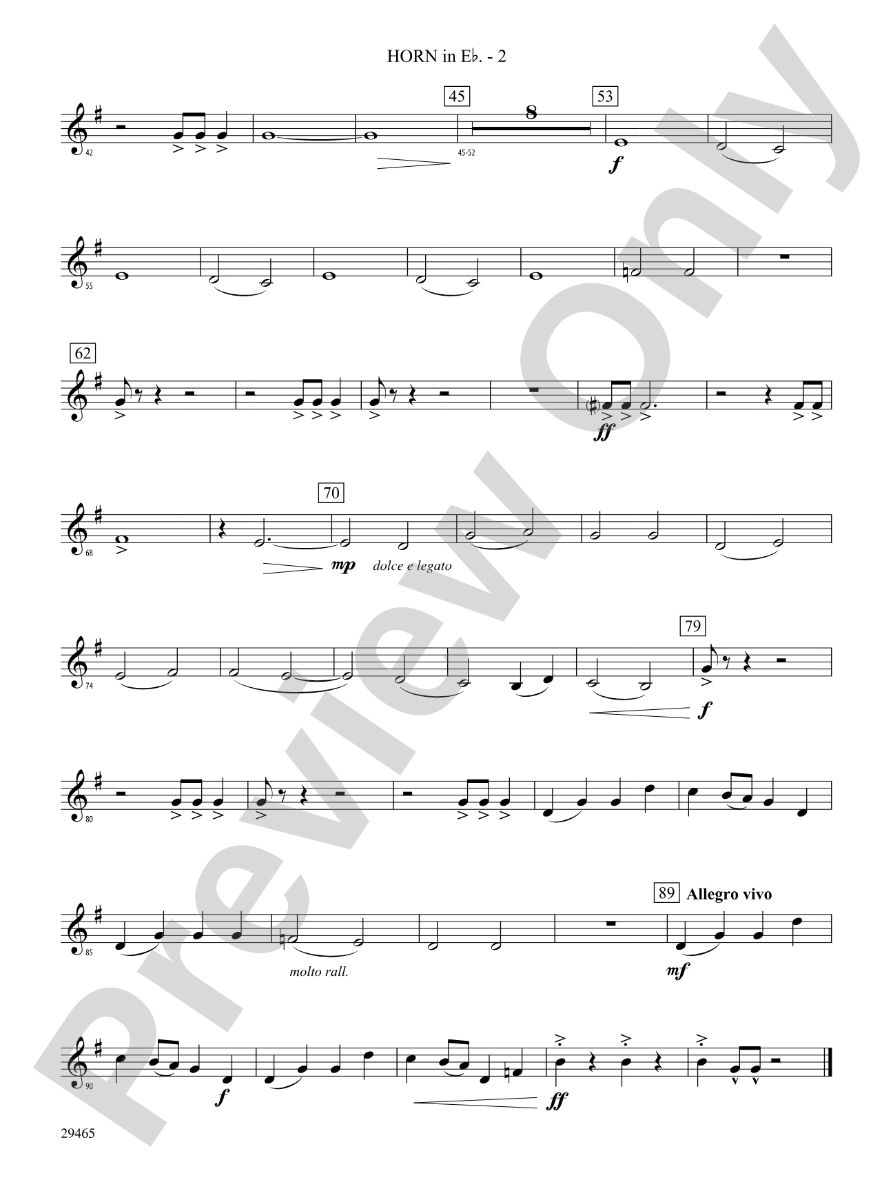 Thrill Ride: (wp) 1st Horn in E-flat