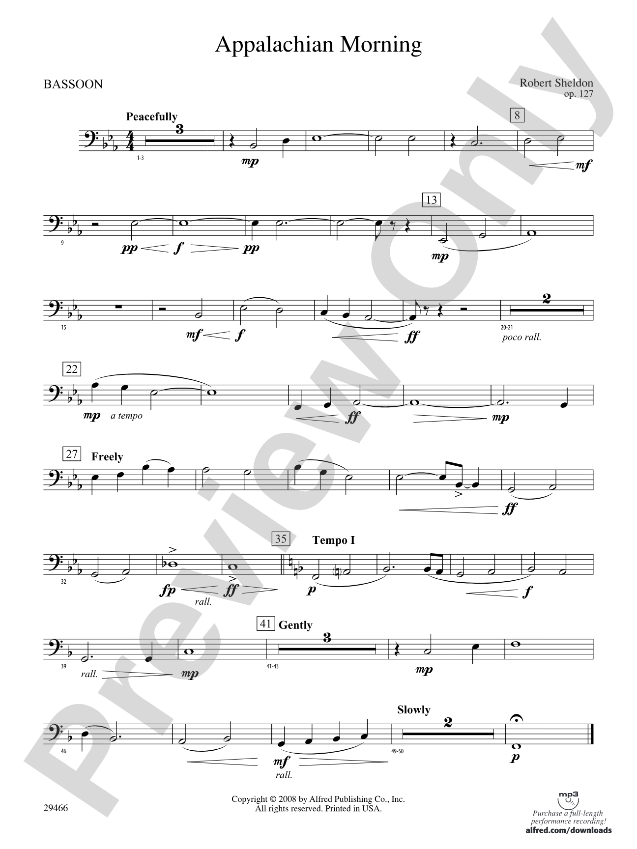 Appalachian Morning: Bassoon