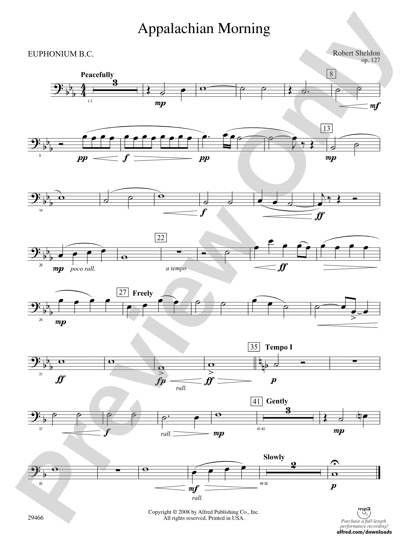 Appalachian Morning: Baritone B.C.