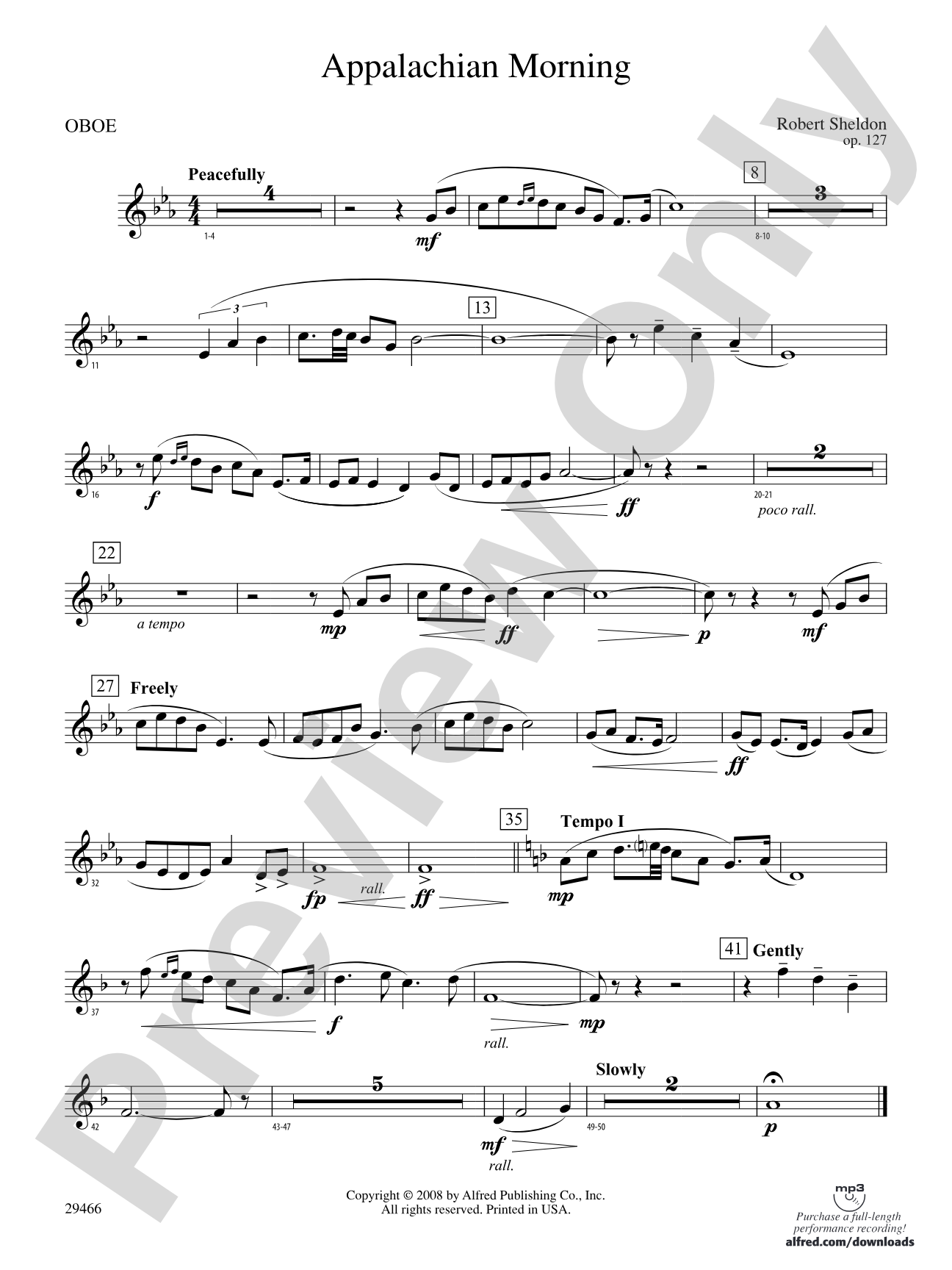 Appalachian Morning: Oboe