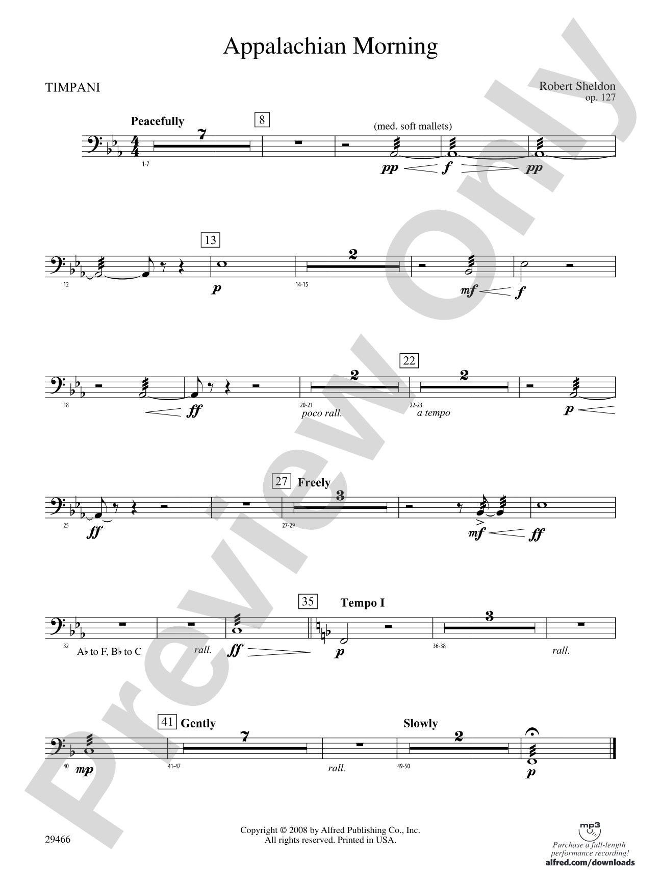 Appalachian Morning: Timpani