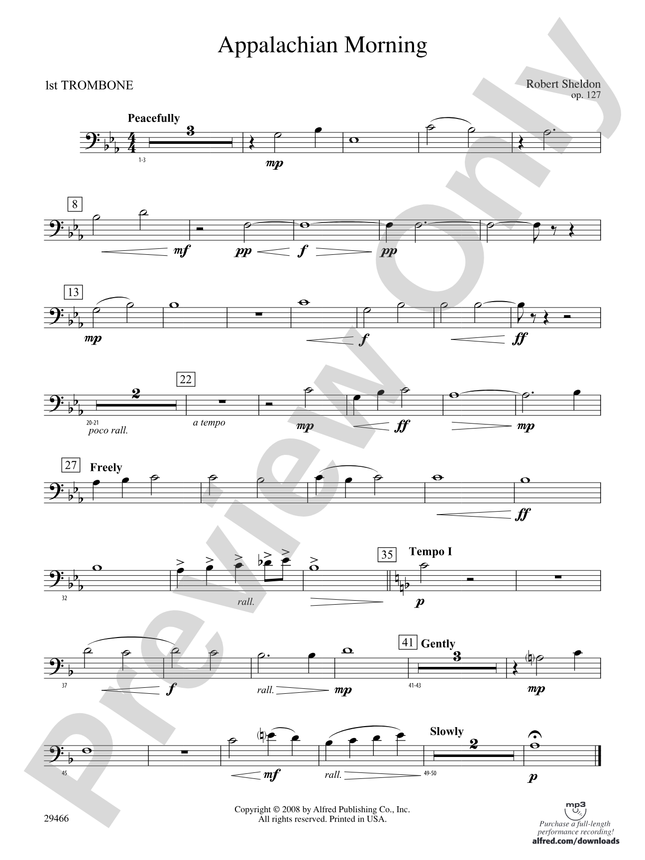 Appalachian Morning: 1st Trombone