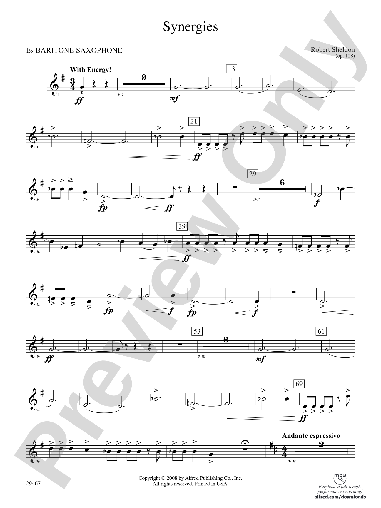 Synergies: E-flat Baritone Saxophone