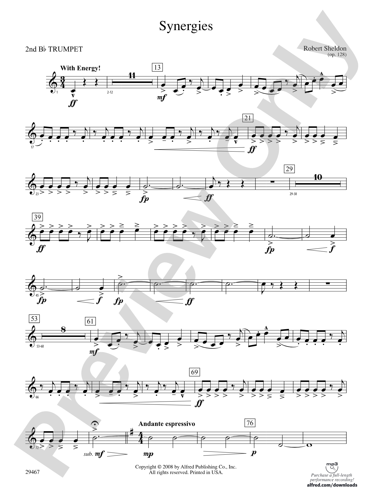 Synergies: 2nd B-flat Trumpet