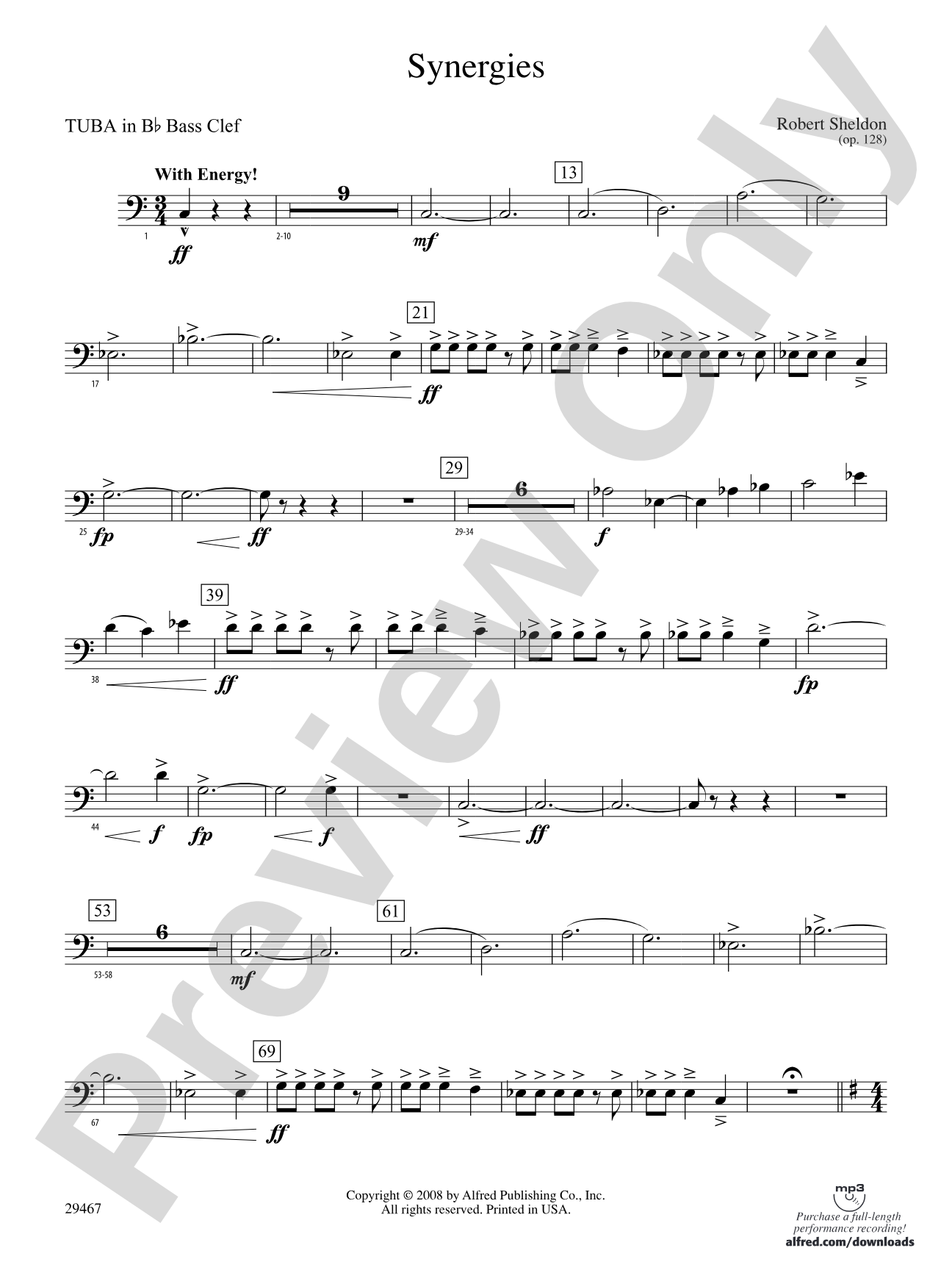 Synergies: (wp) B-flat Tuba B.C.