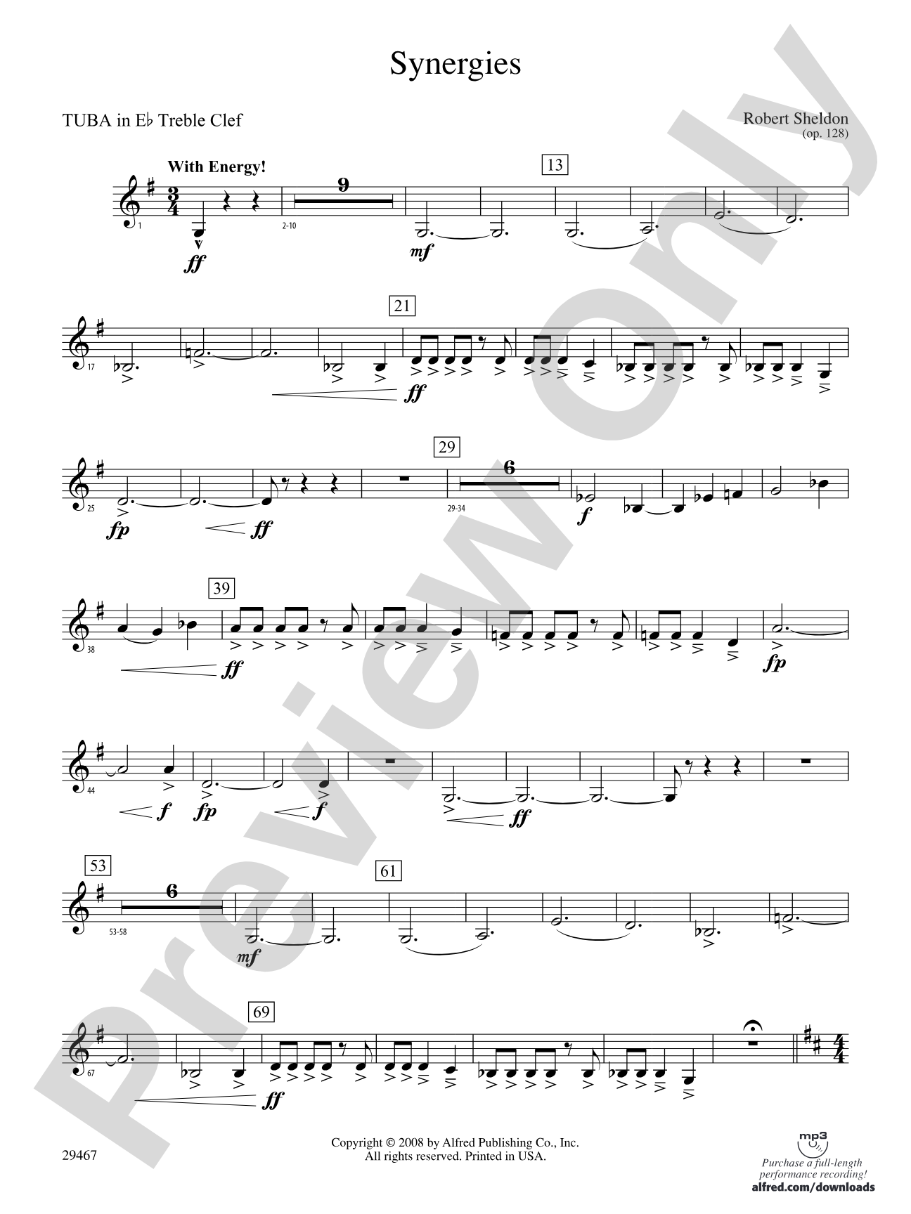 Synergies: (wp) E-flat Tuba T.C.