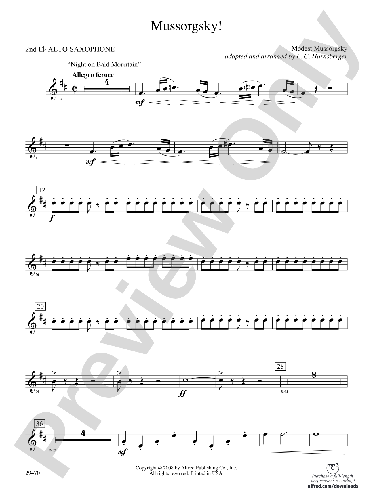 Mussorgsky!: 2nd E-flat Alto Saxophone