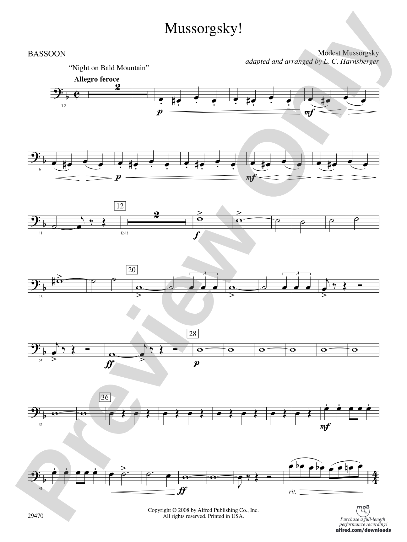 Mussorgsky!: Bassoon