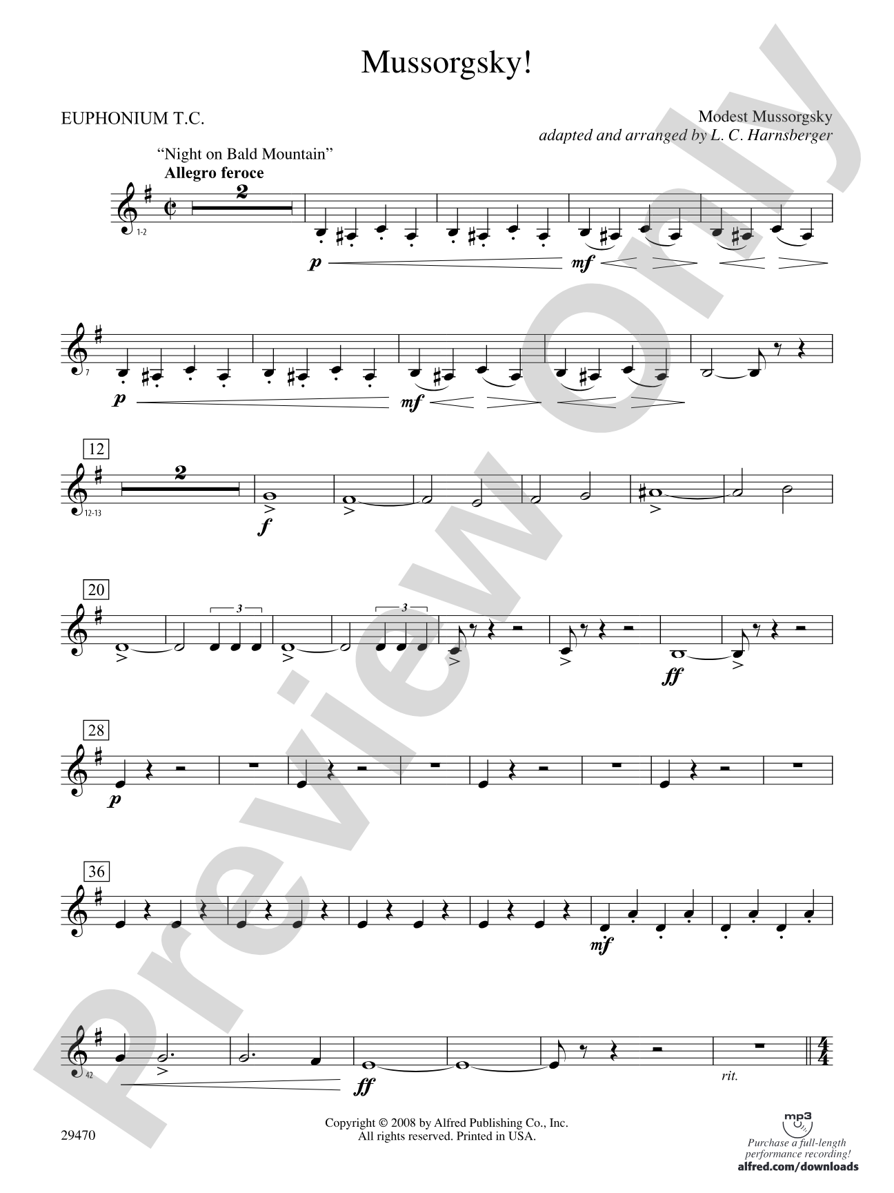 Mussorgsky!: Baritone T.C.