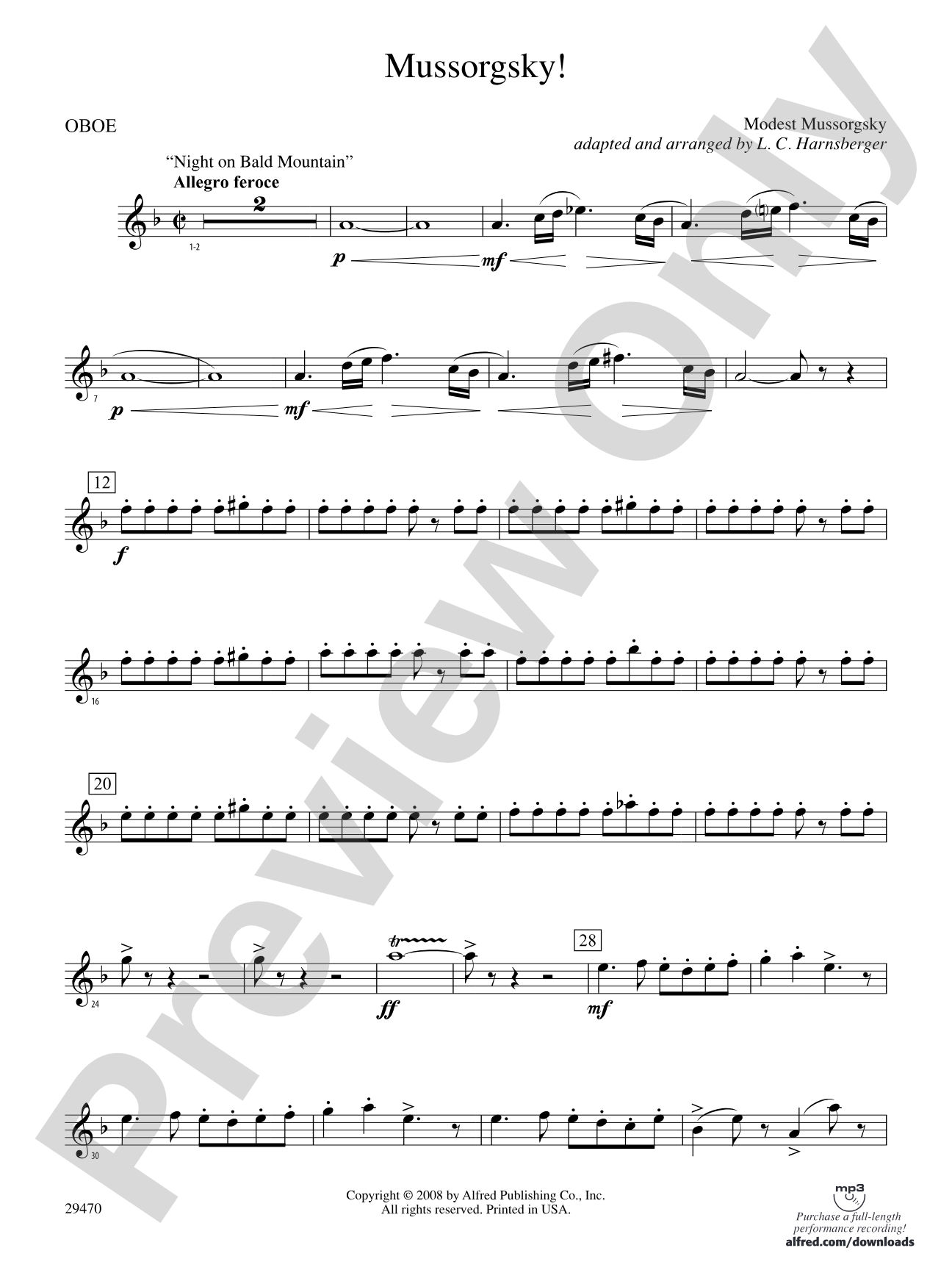 Mussorgsky!: Oboe