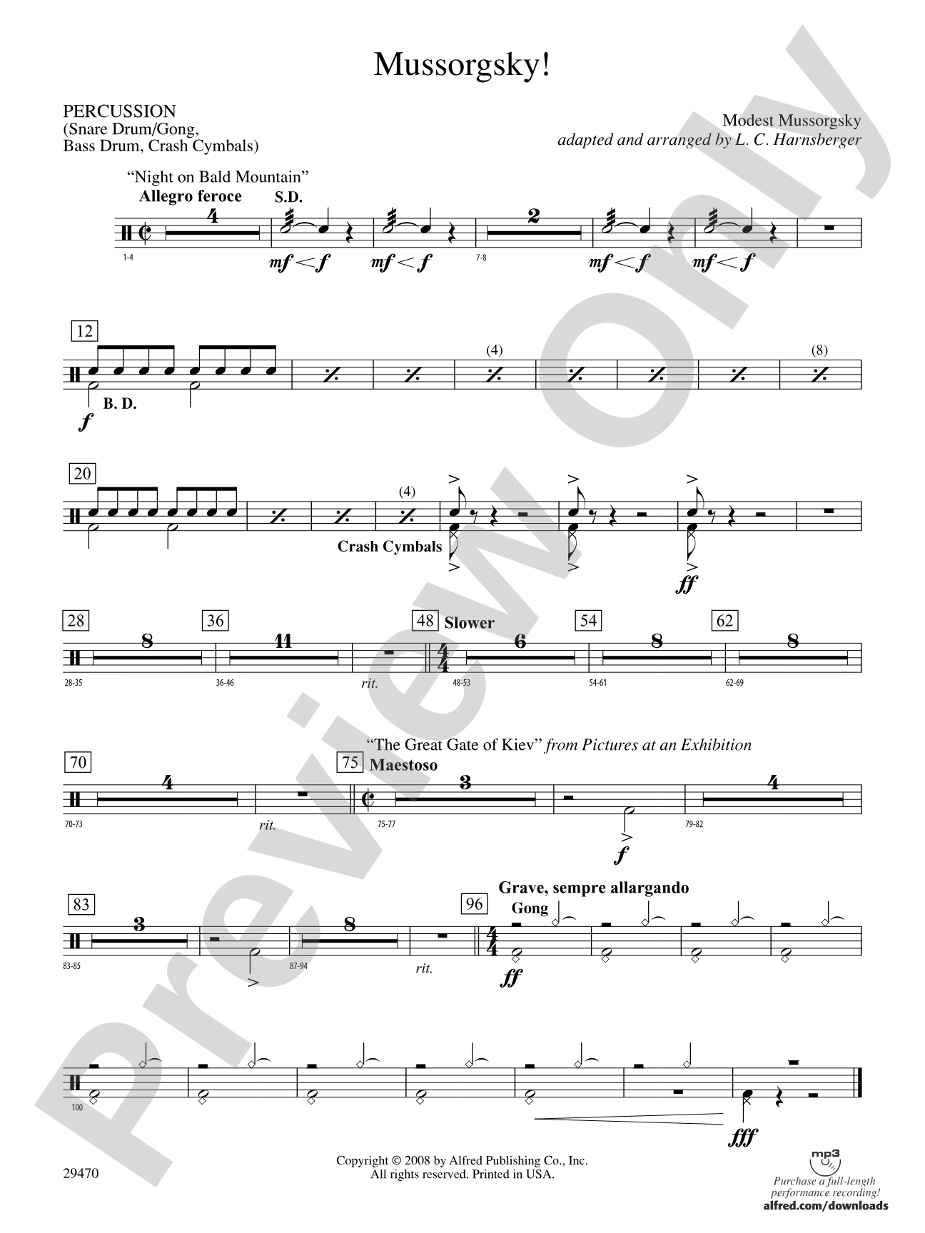 Mussorgsky!: 1st Percussion