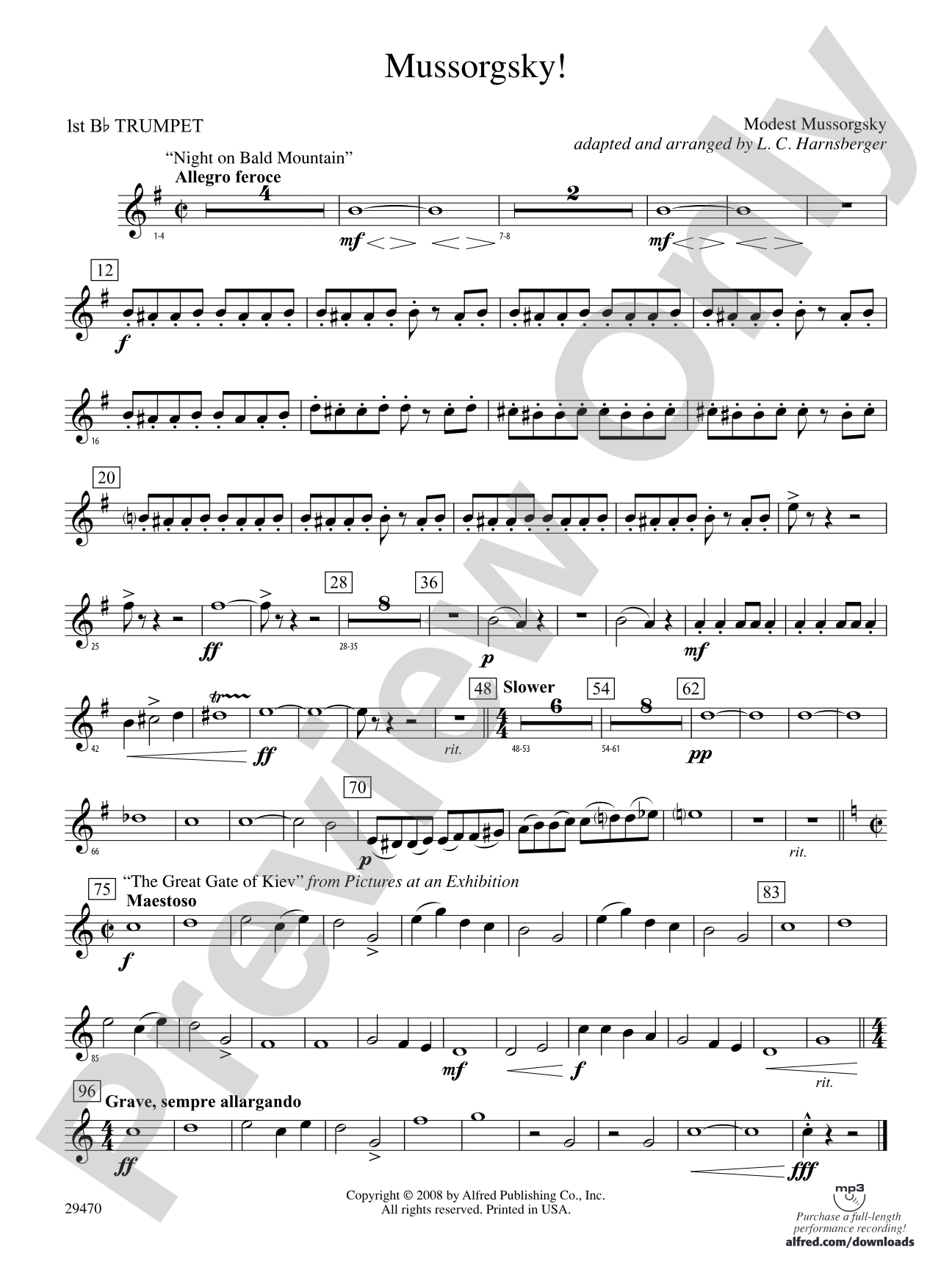 Mussorgsky!: 1st B-flat Trumpet