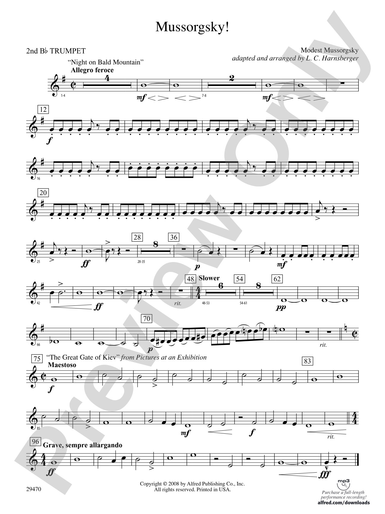 Mussorgsky!: 2nd B-flat Trumpet