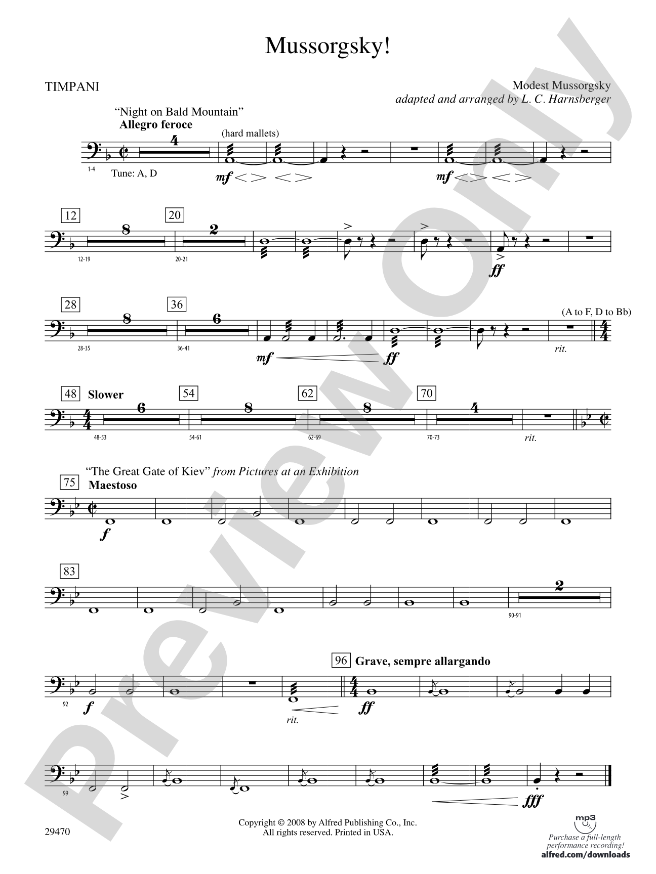 Mussorgsky!: Timpani