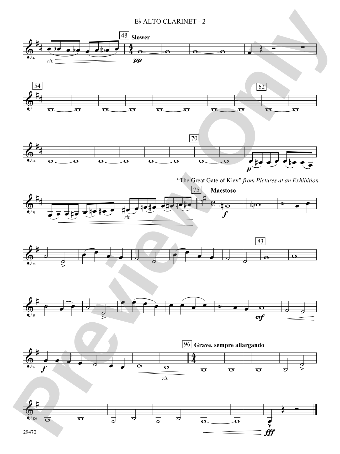 Mussorgsky!: (wp) E-flat Alto Clarinet