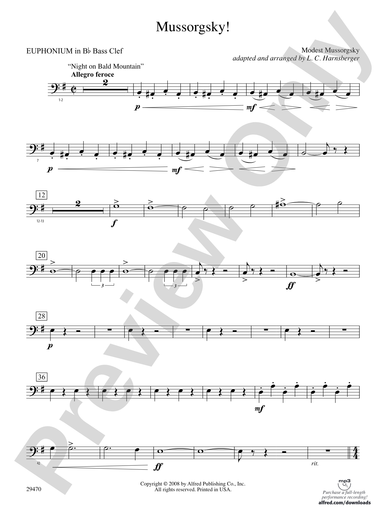Mussorgsky!: (wp) B-flat Baritone B.C.