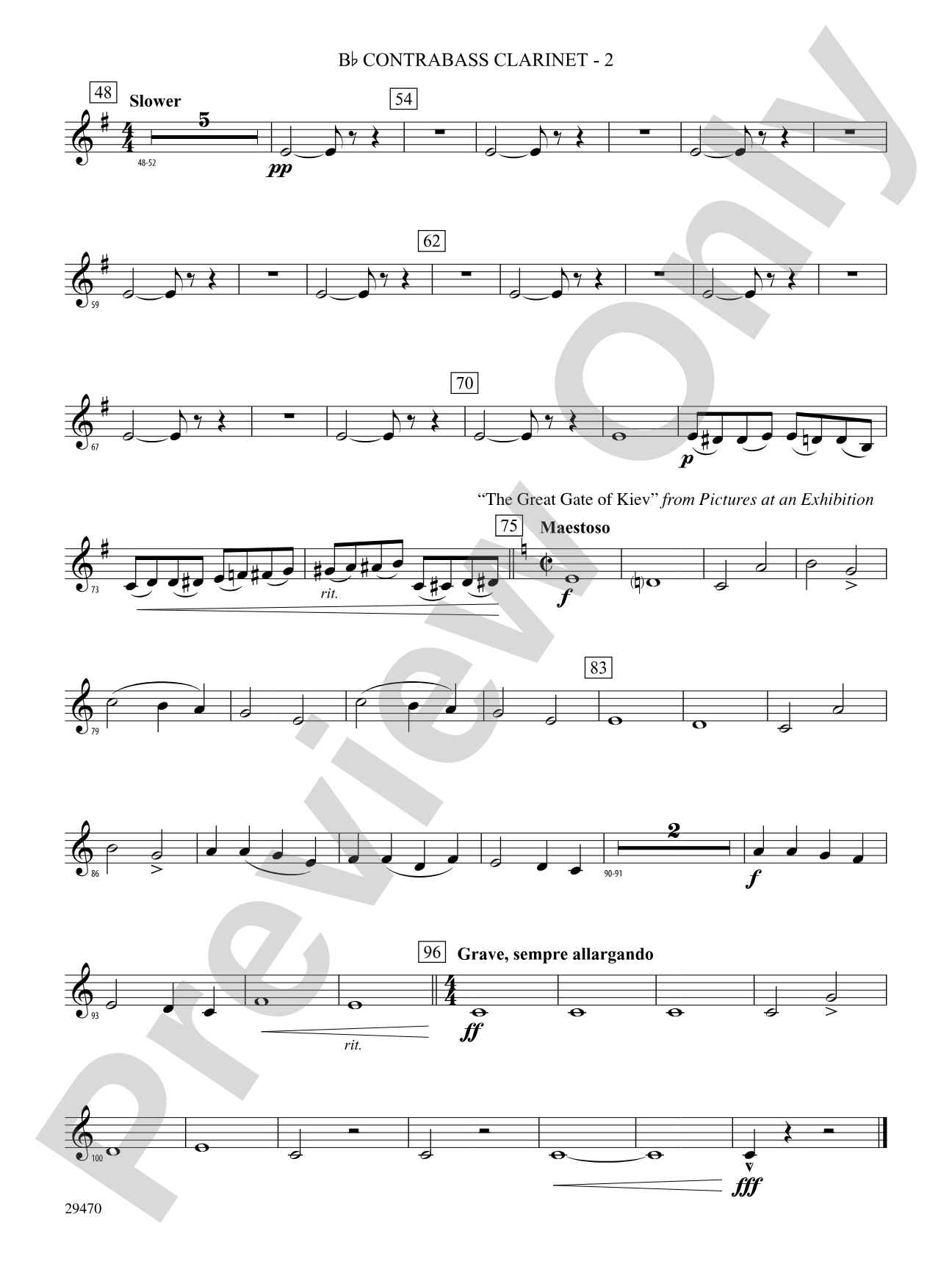 Mussorgsky!: (wp) B-flat Contrabass Clarinet