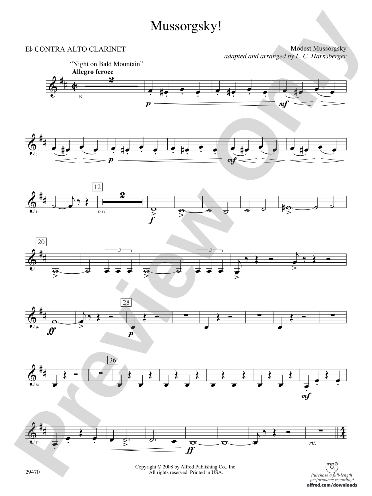 Mussorgsky!: (wp) E-flat Contrabass Clarinet