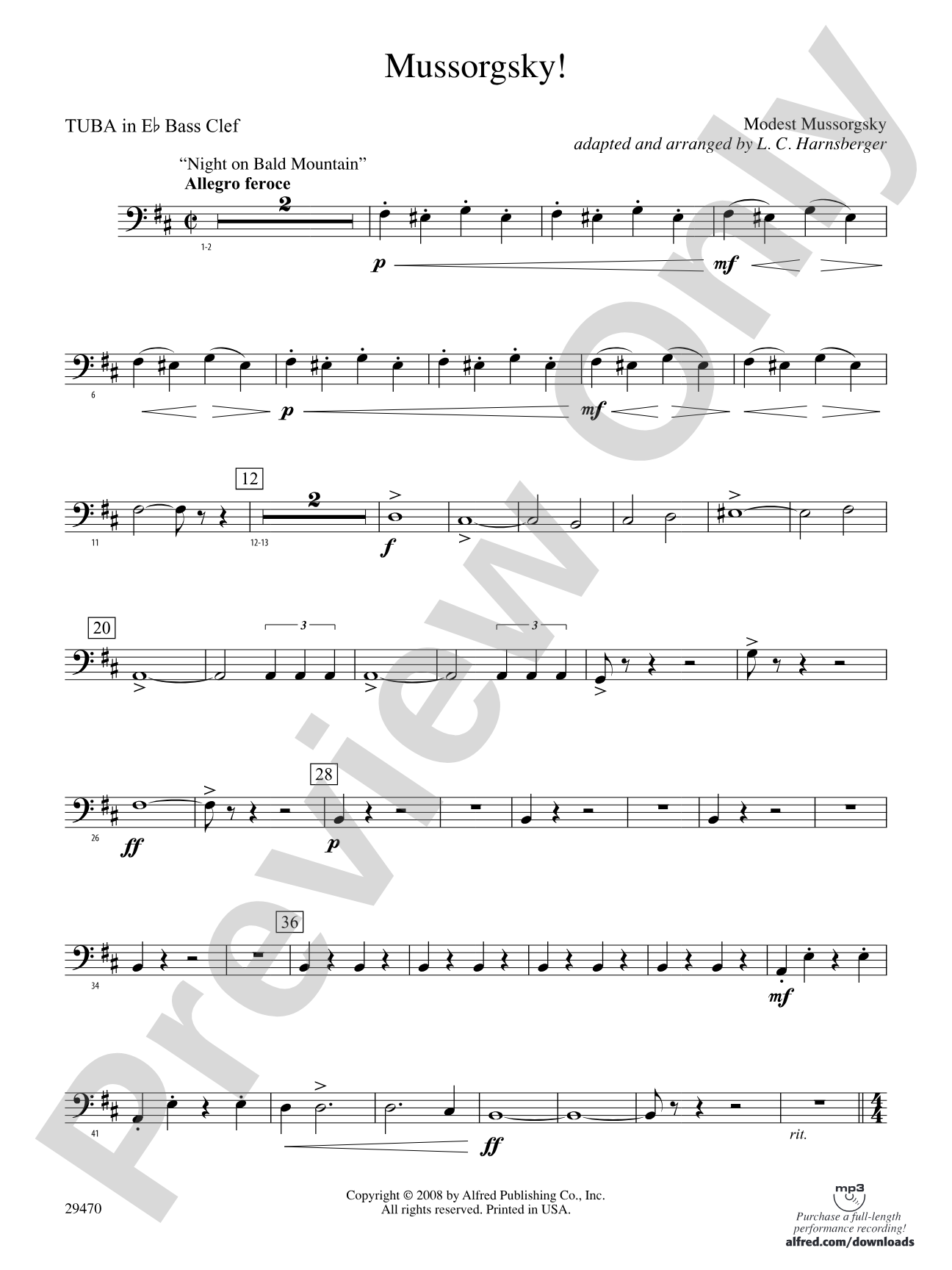 Mussorgsky!: (wp) E-flat Tuba B.C.