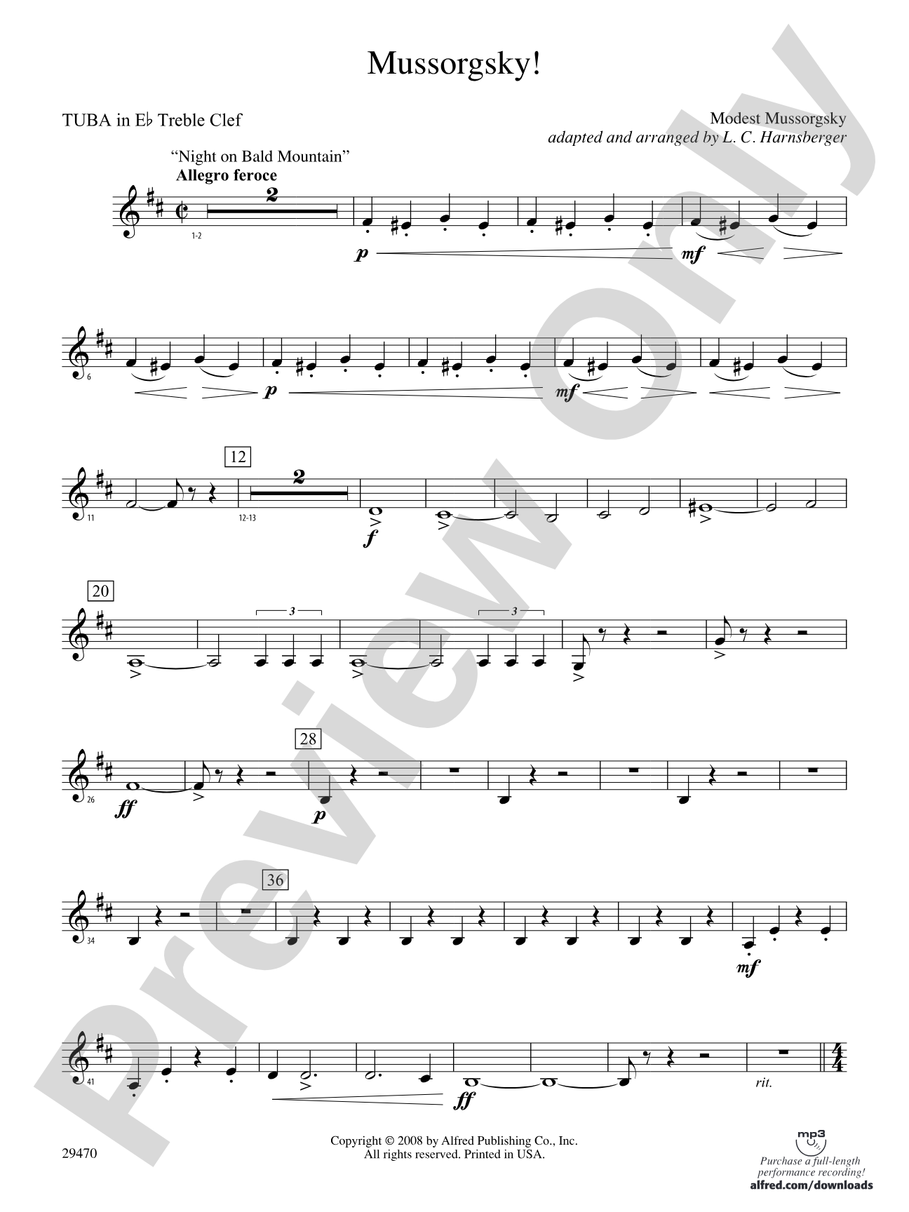 Mussorgsky!: (wp) E-flat Tuba T.C.