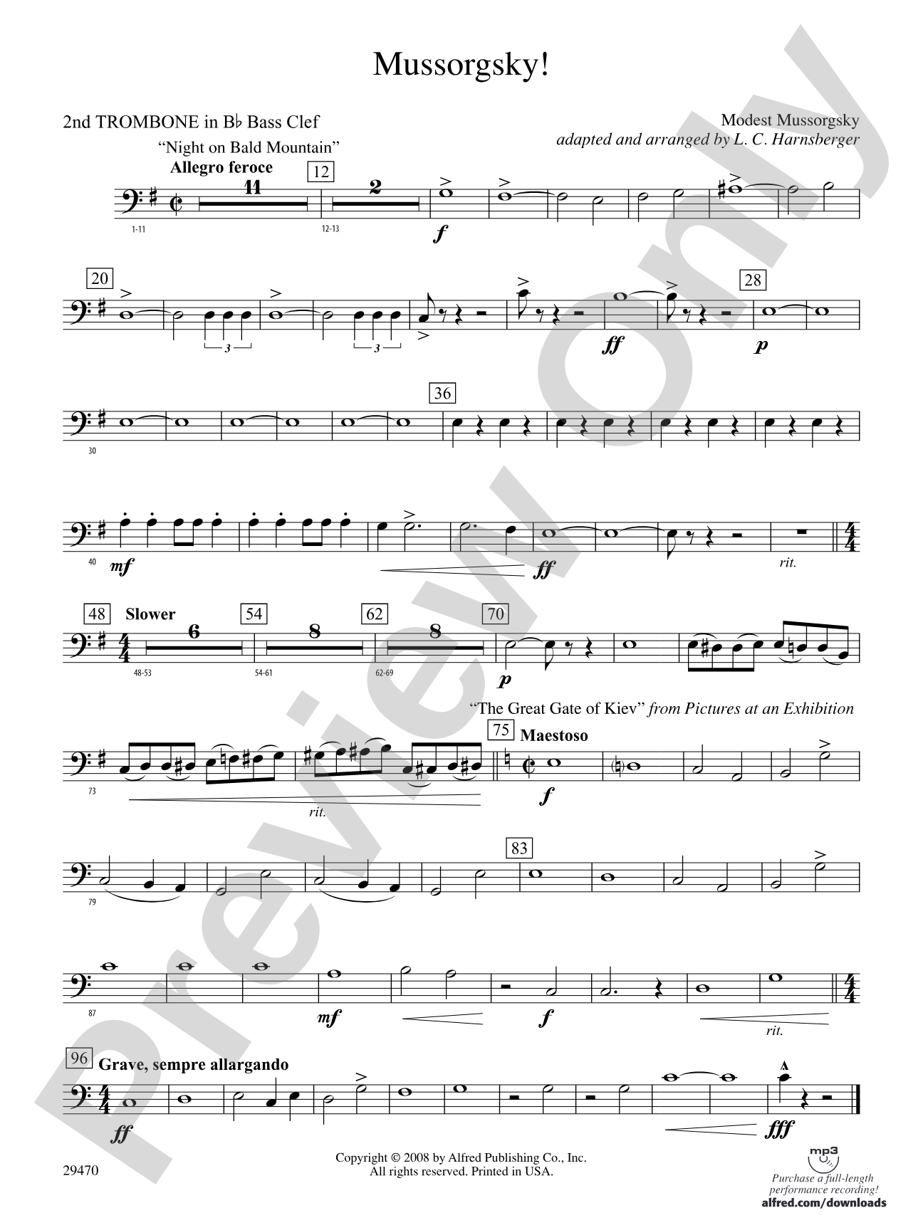 Mussorgsky!: (wp) 2nd B-flat Trombone B.C.