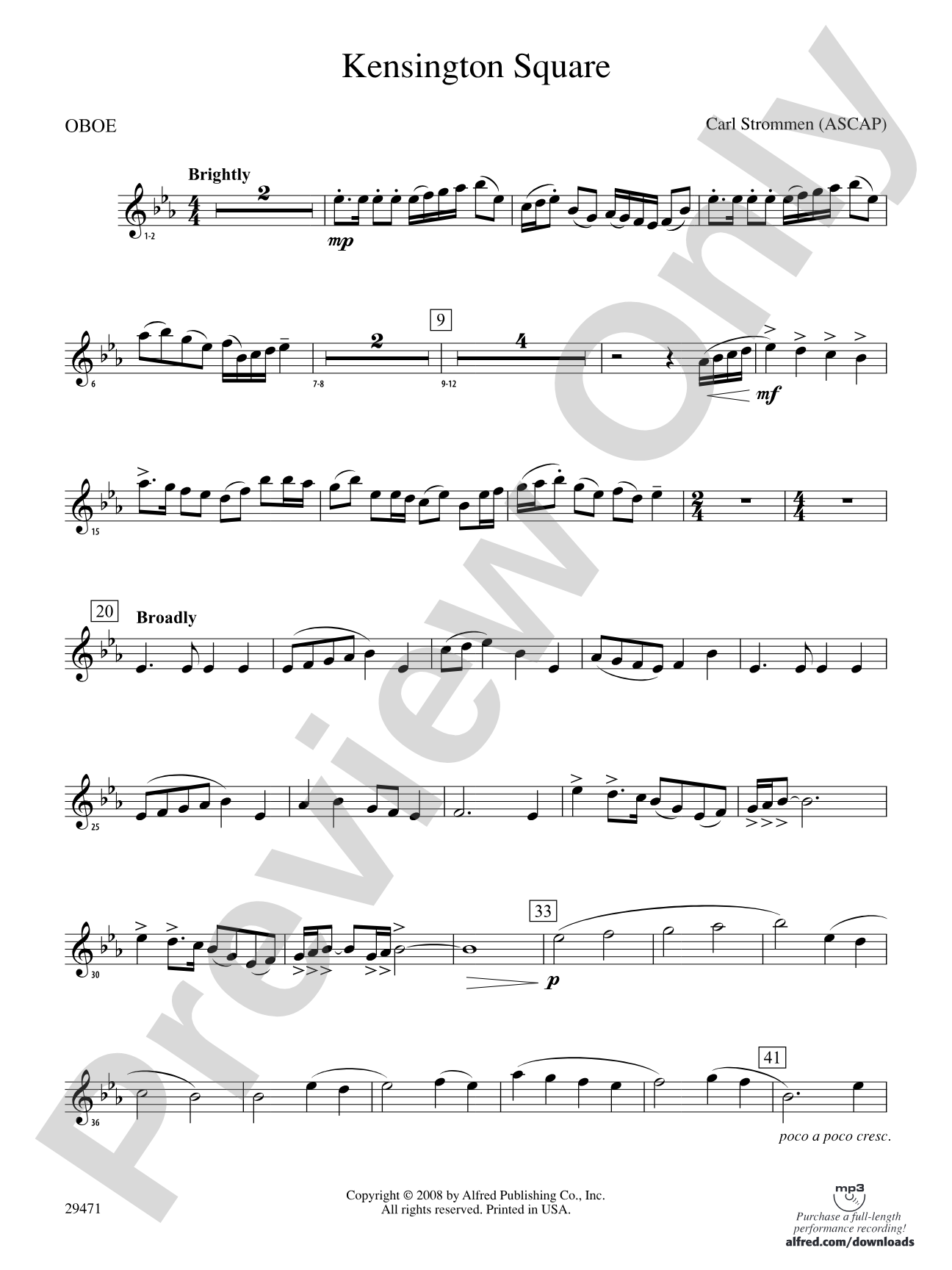 Kensington Square: Oboe