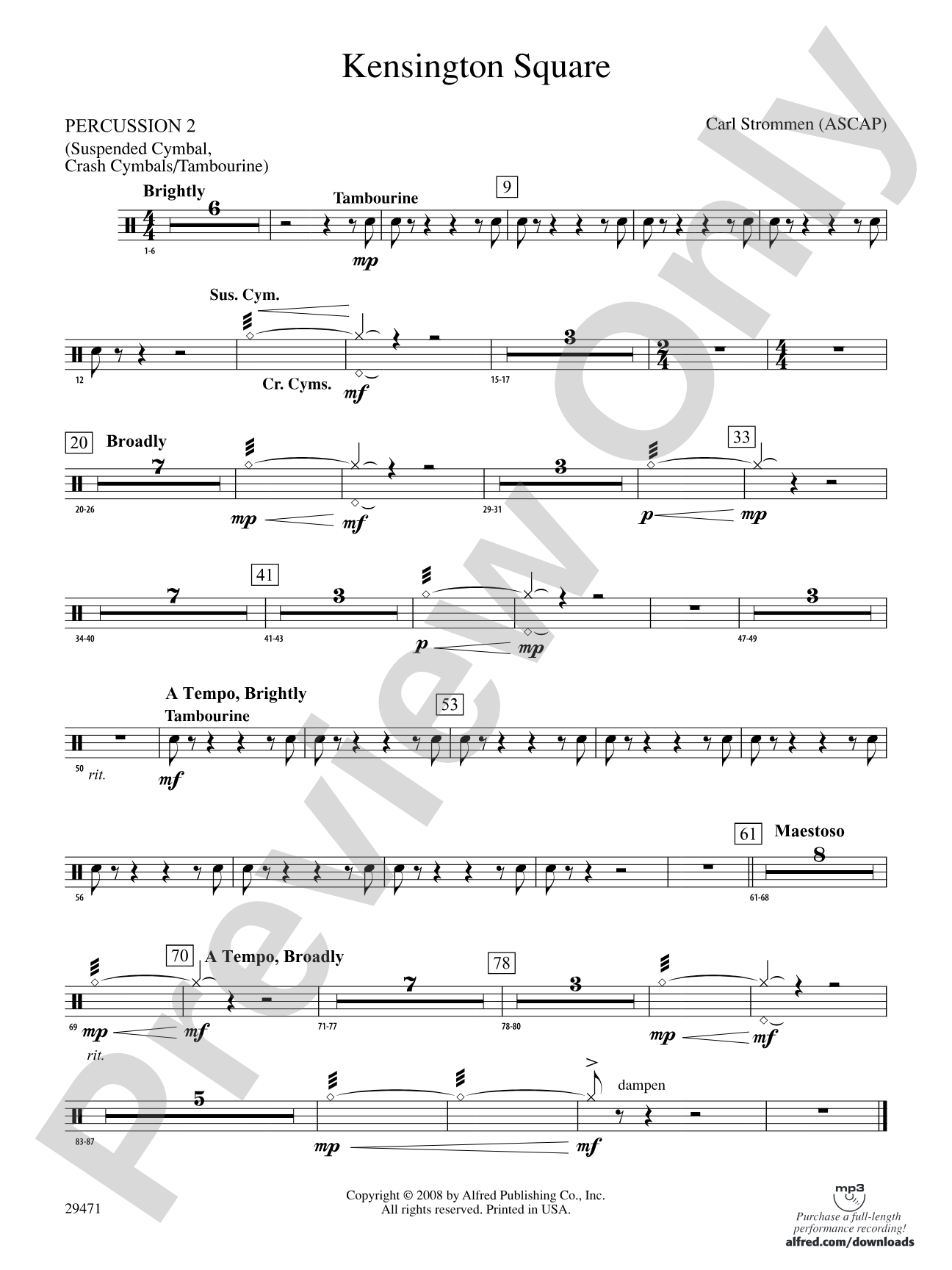 Kensington Square: 2nd Percussion
