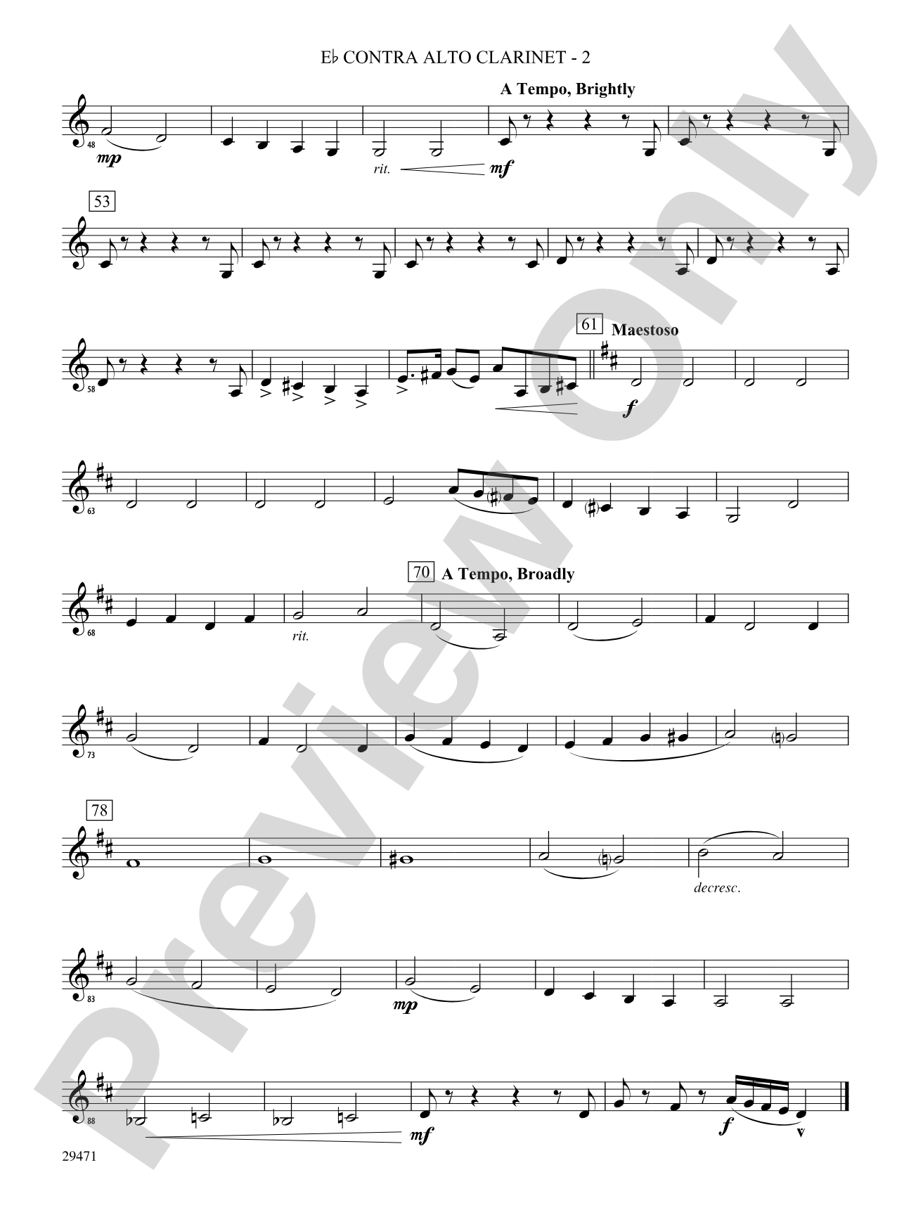 Kensington Square: (wp) E-flat Contrabass Clarinet