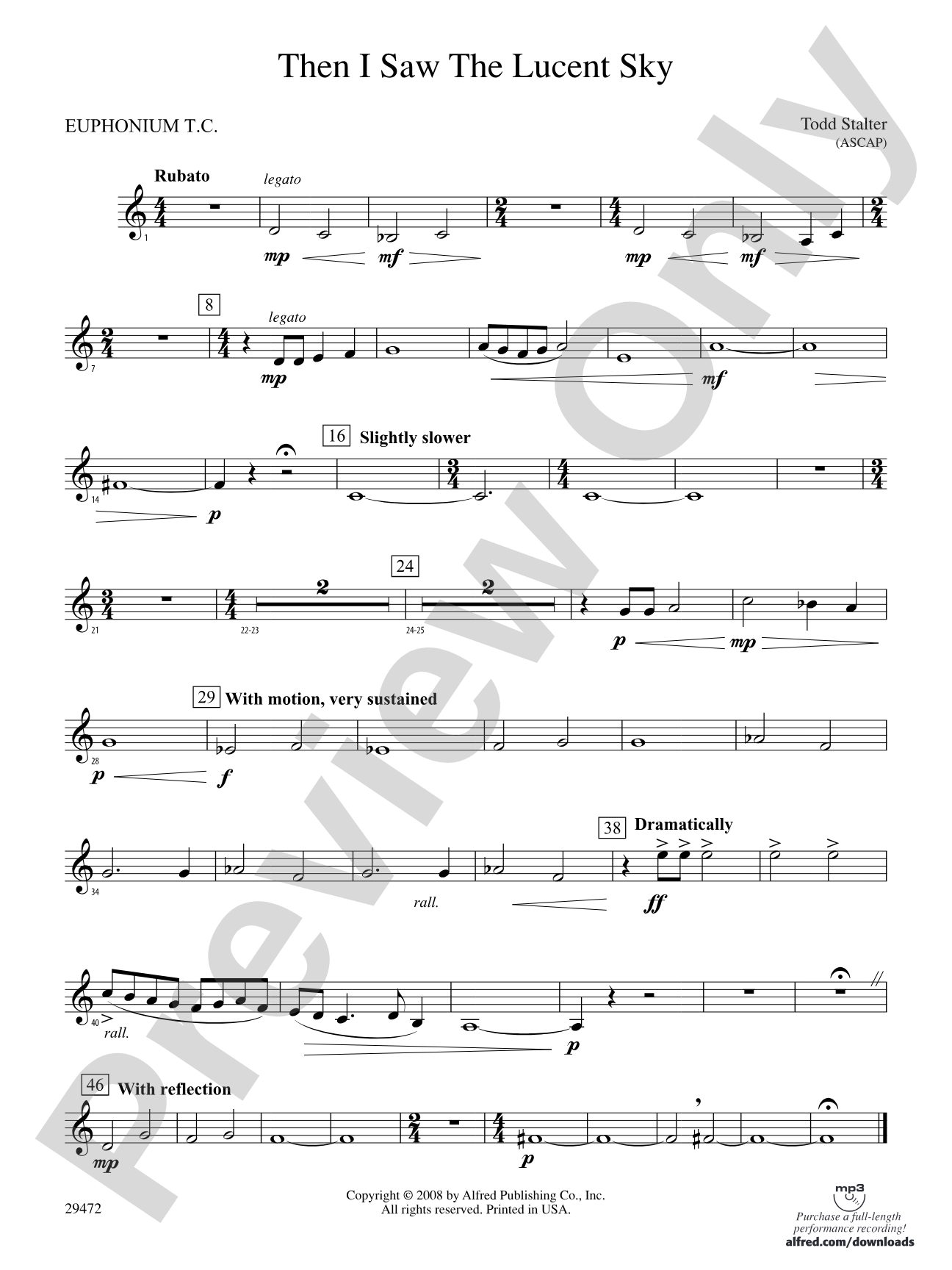 Then I Saw the Lucent Sky: Baritone T.C.