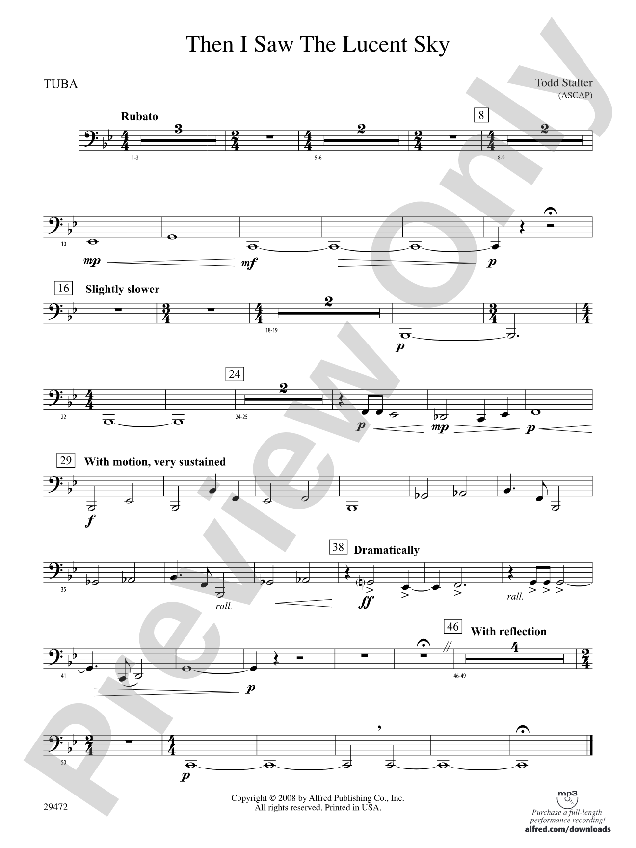 Then I Saw the Lucent Sky: Tuba