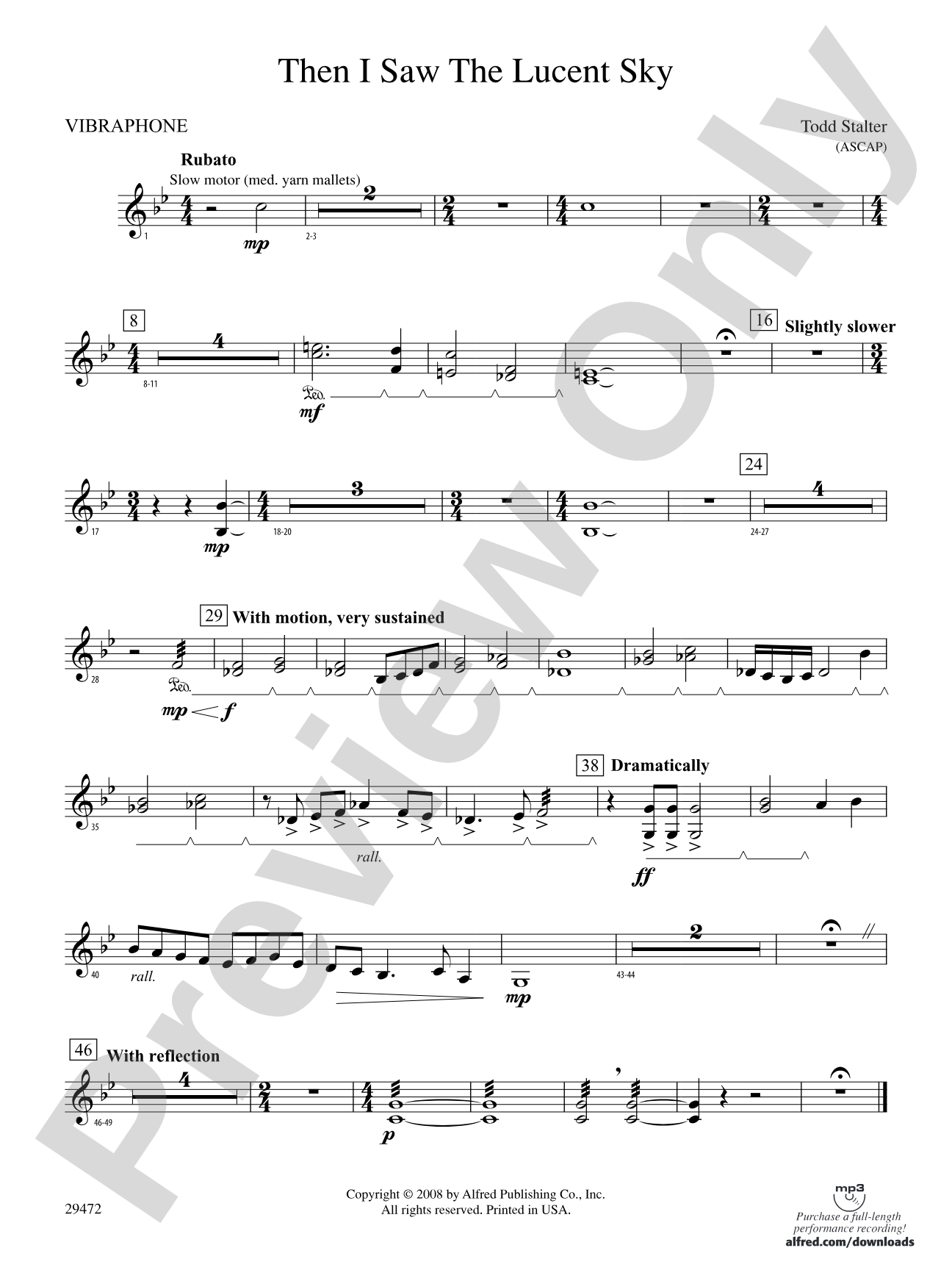 Then I Saw the Lucent Sky: Vibraphone