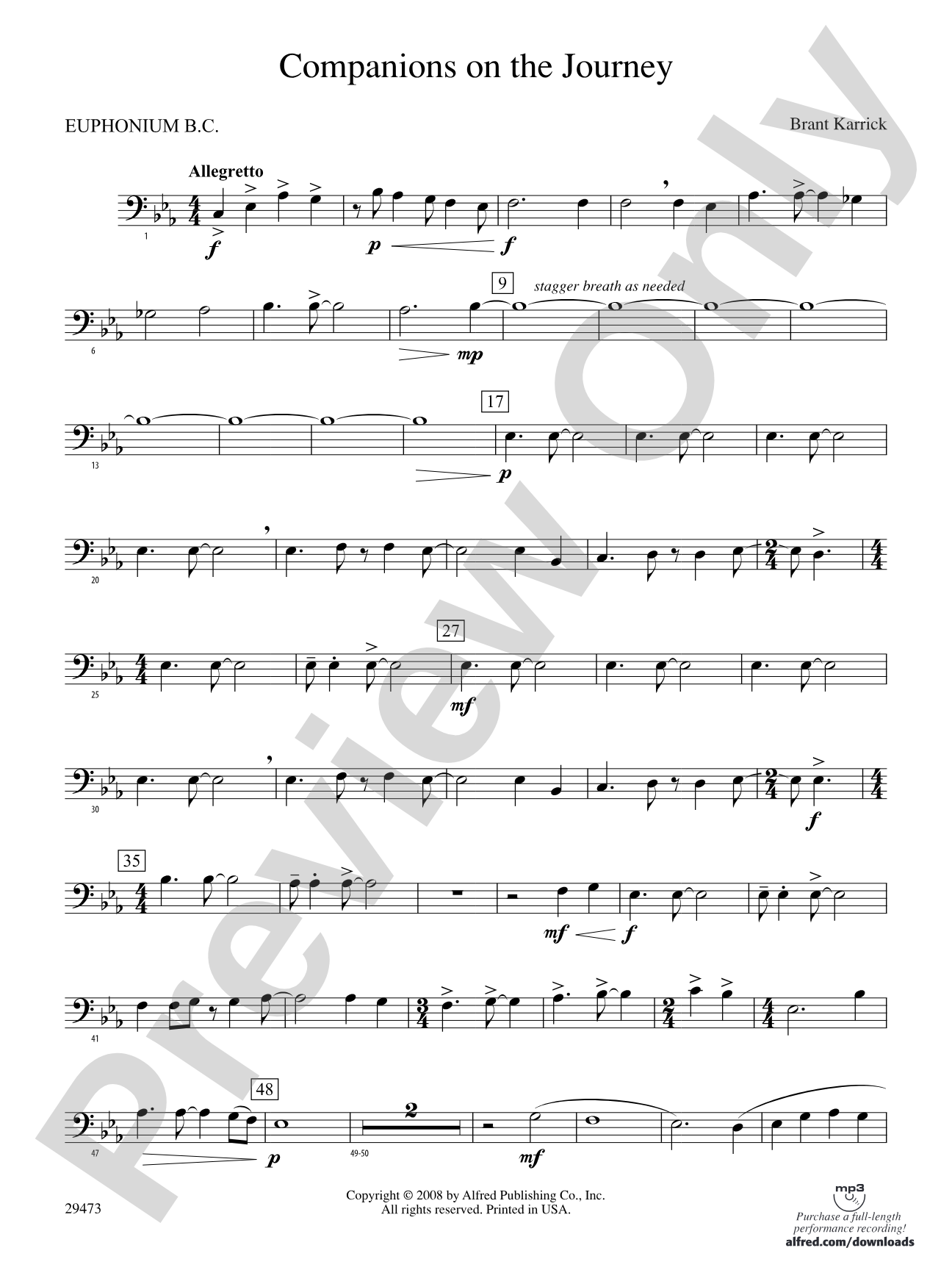 Companions on the Journey: Baritone B.C.