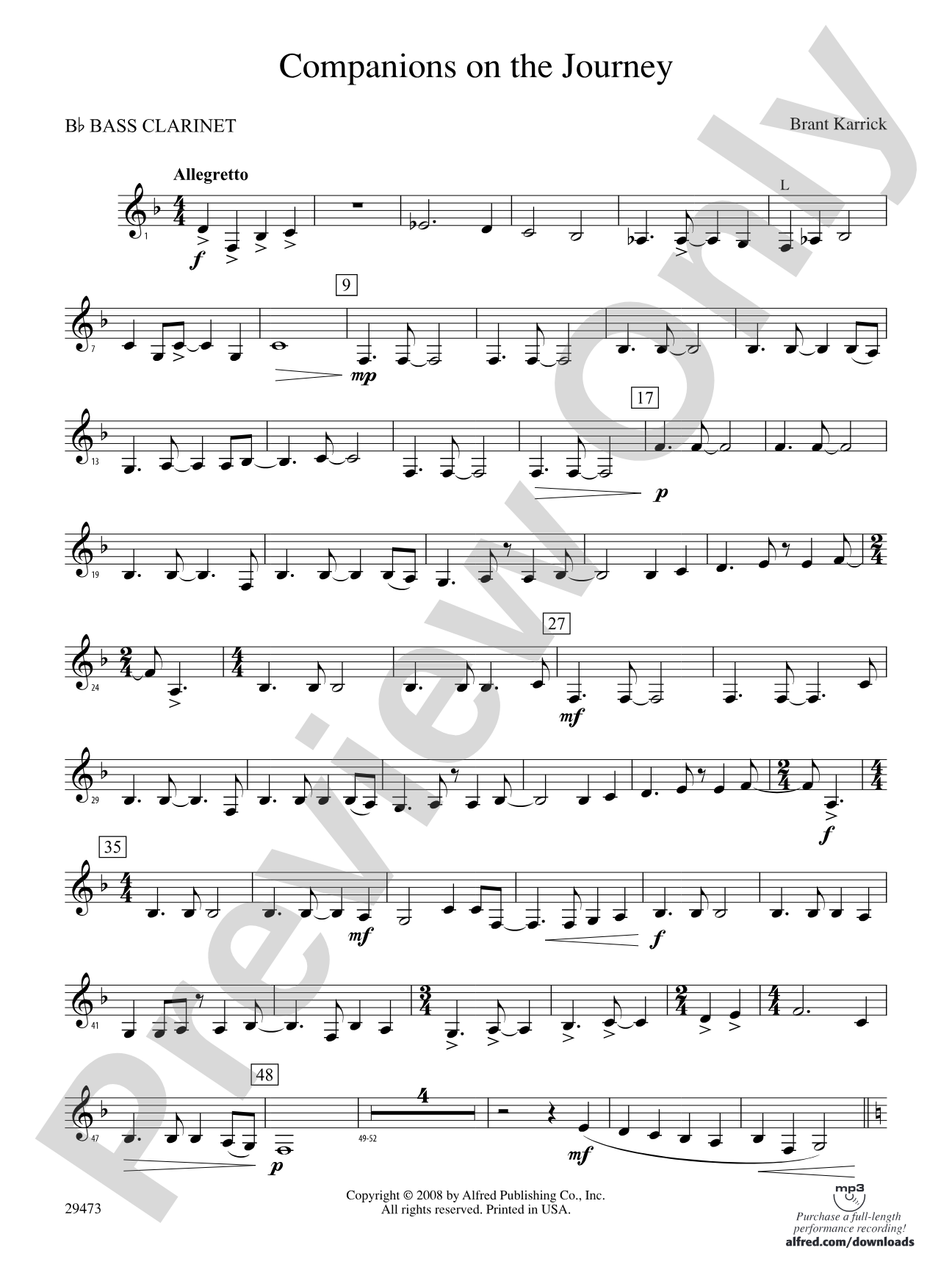 Companions on the Journey: B-flat Bass Clarinet