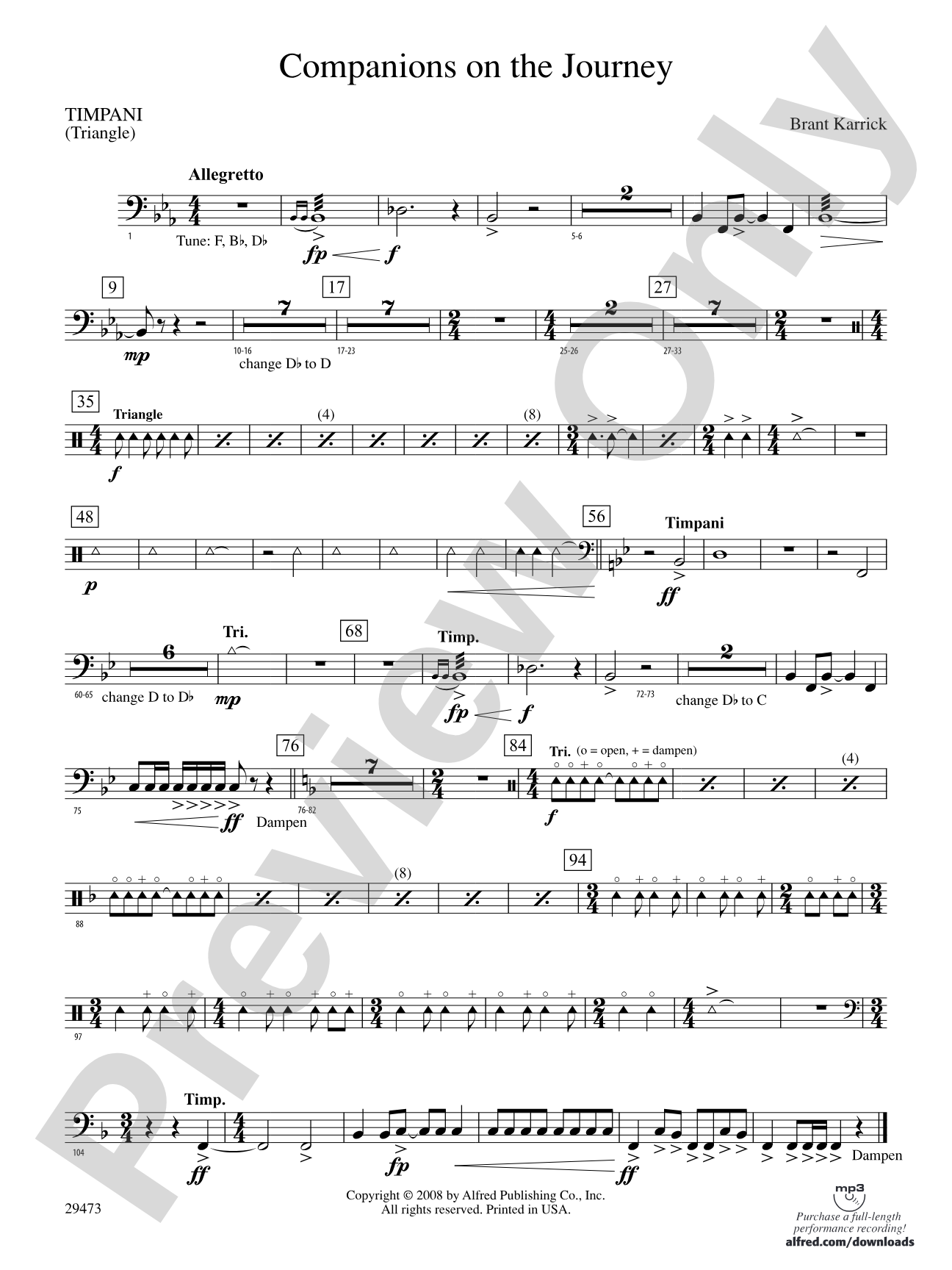 Companions on the Journey: Timpani