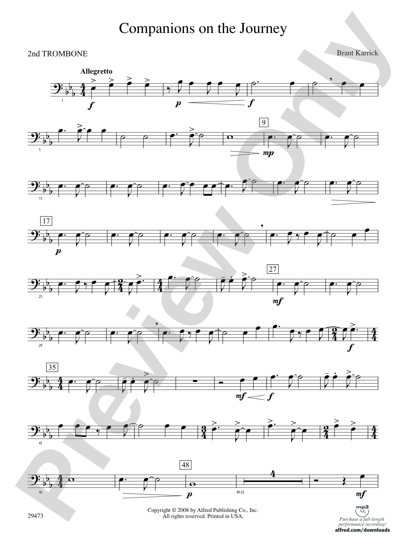 Companions on the Journey: 2nd Trombone
