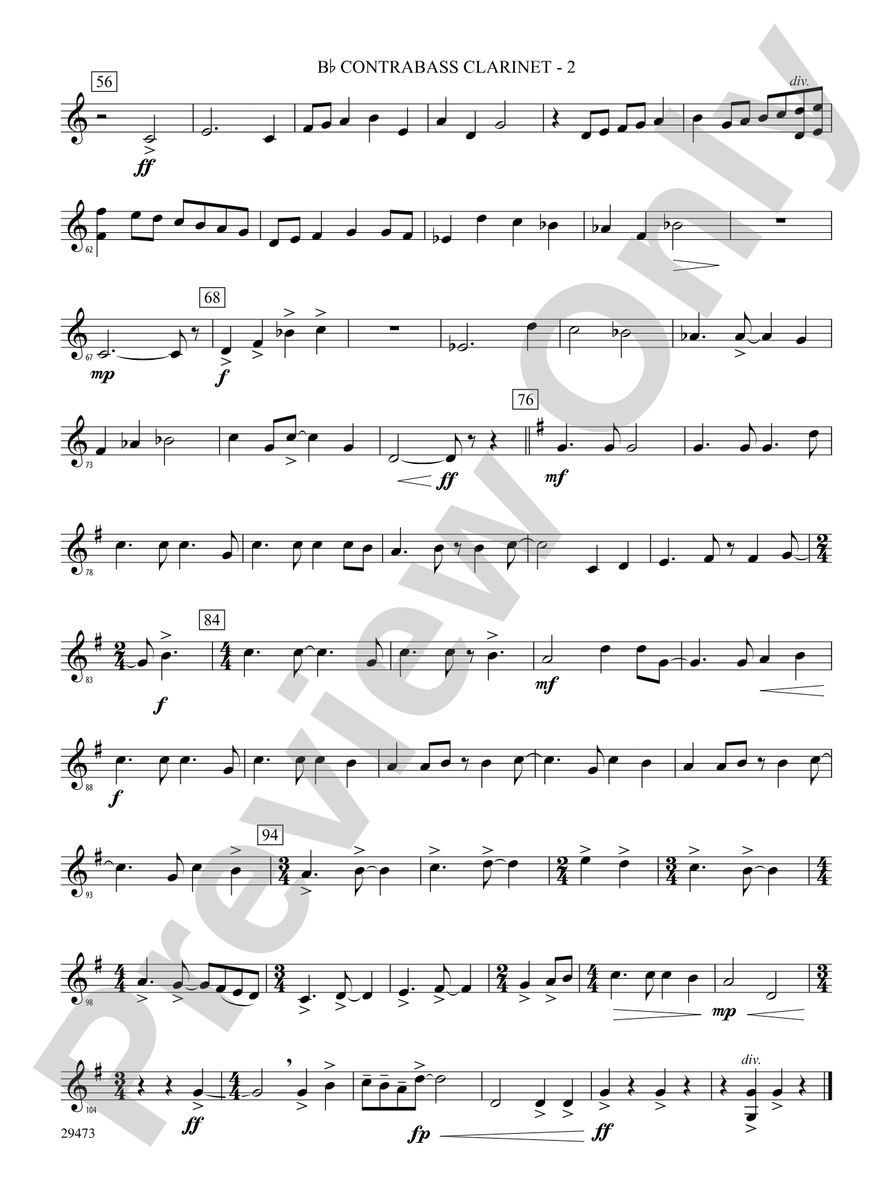 Companions on the Journey: (wp) B-flat Contrabass Clarinet