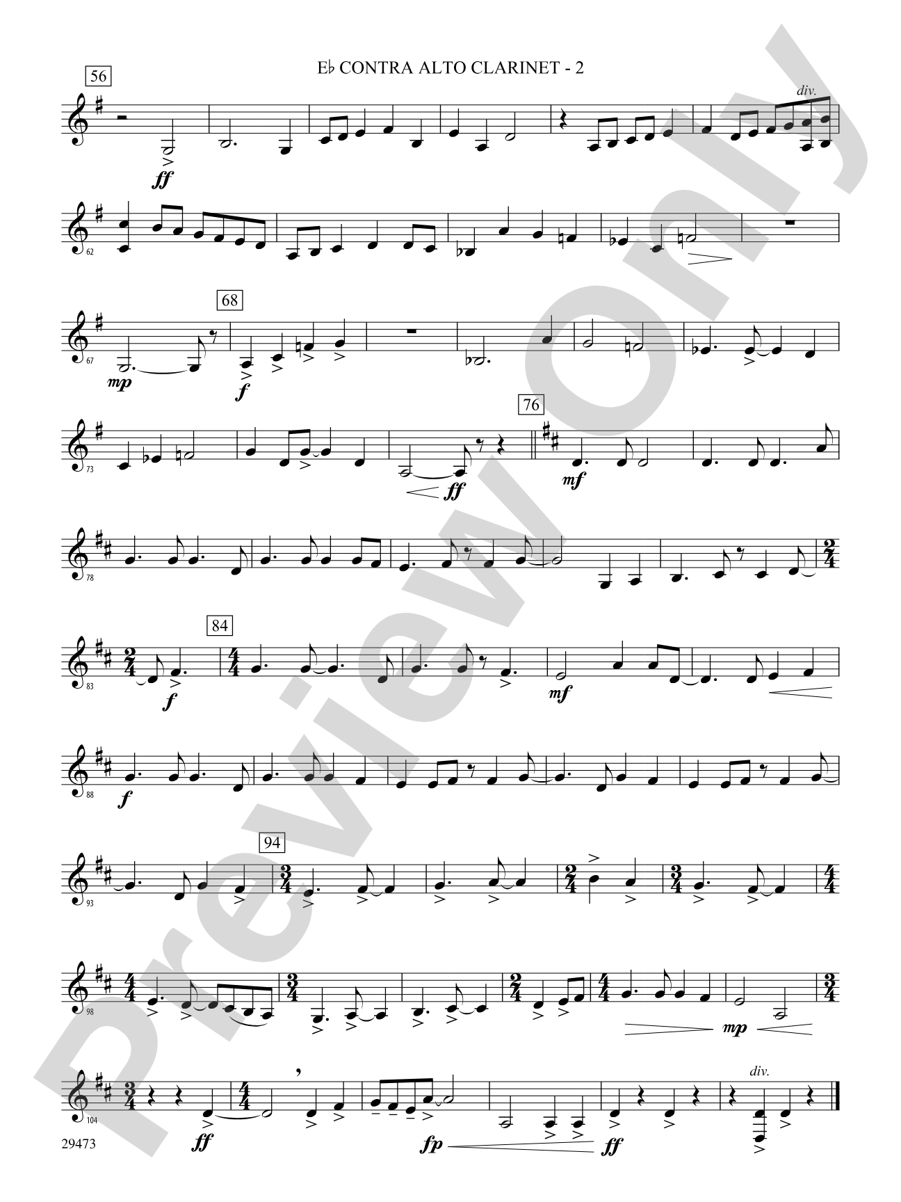 Companions on the Journey: (wp) E-flat Contrabass Clarinet